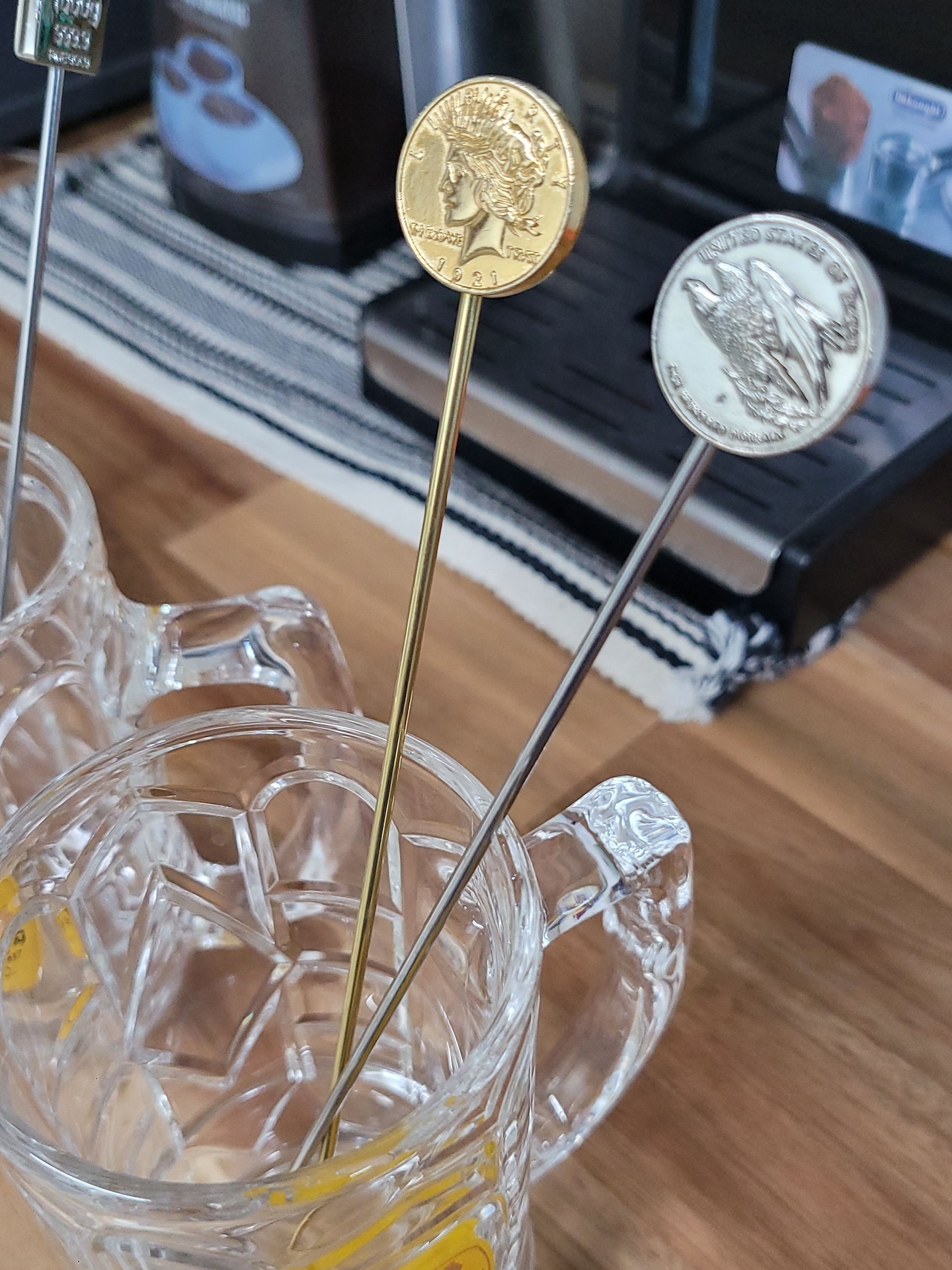 머들러 > 빈티지 실버코인 실버바 스텐 머들러 커피스틱 | 오늘의집 쇼핑