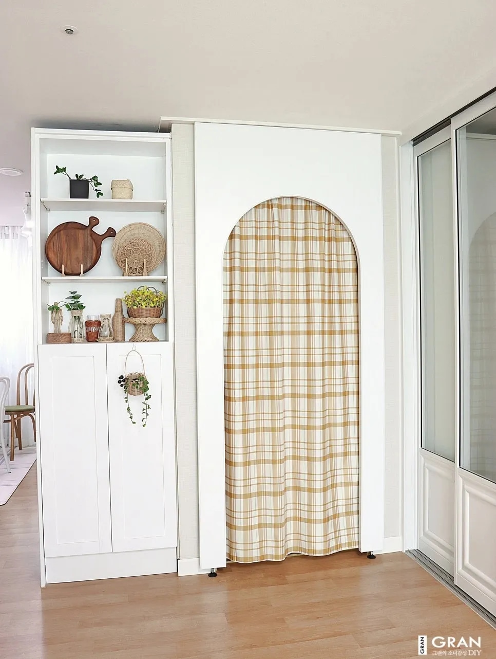Vintage Check Door Curtain user photo