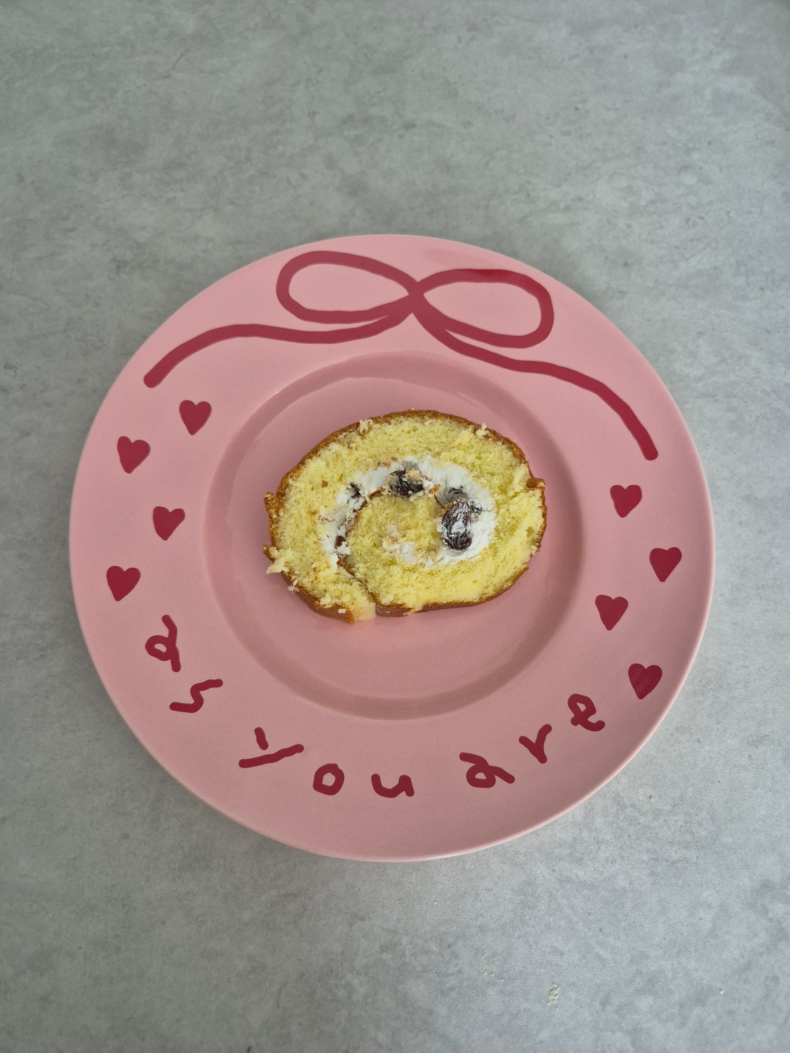 Pink Edition Ceramic Heart Salad Plate with Dressing Cup user photo