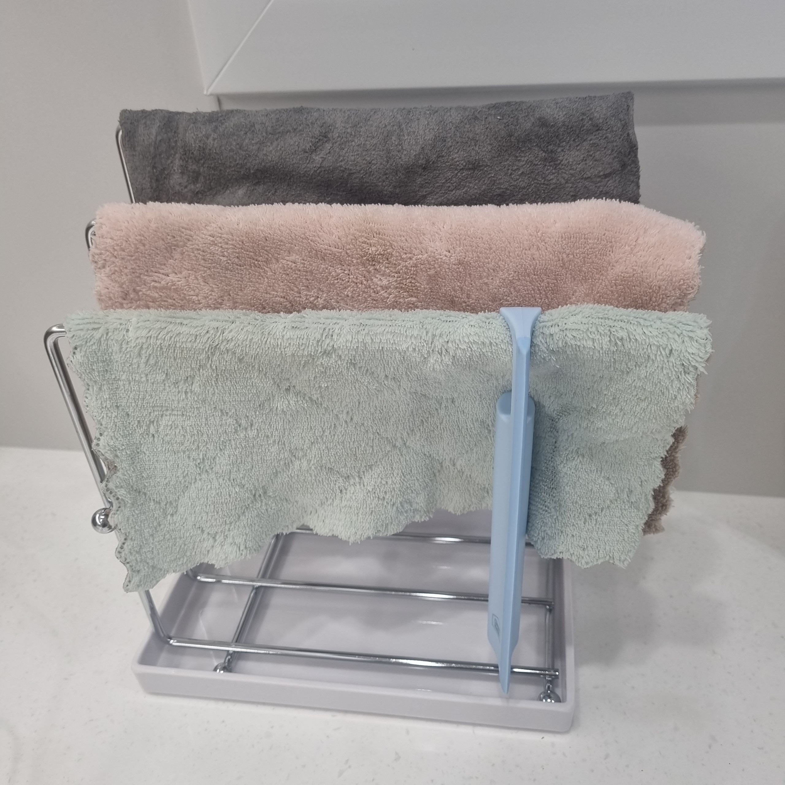 Oatley 3-Tier Modern Stand Dishcloth Rack user photo