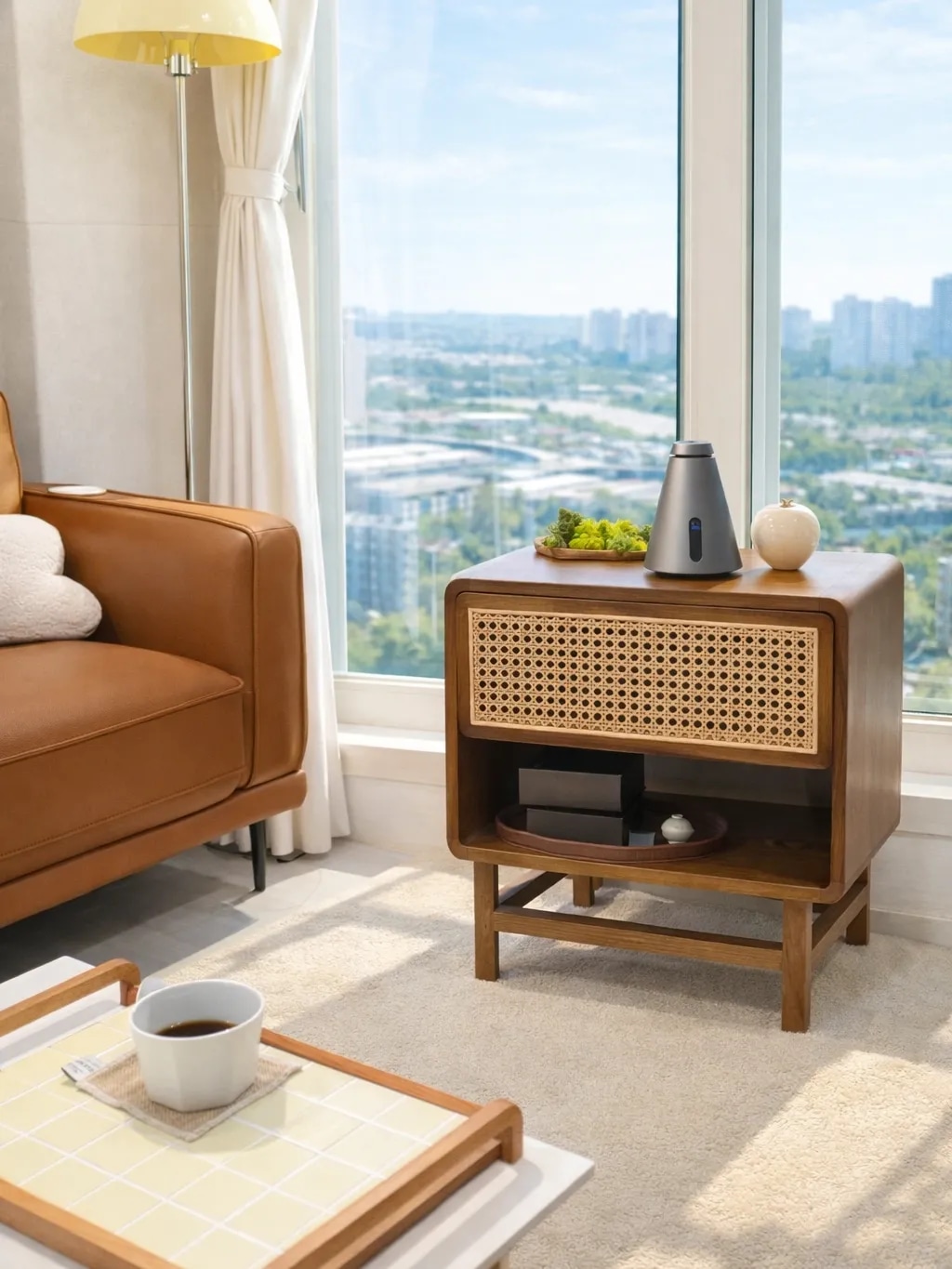 Walnut Wood Glass Tray user photo