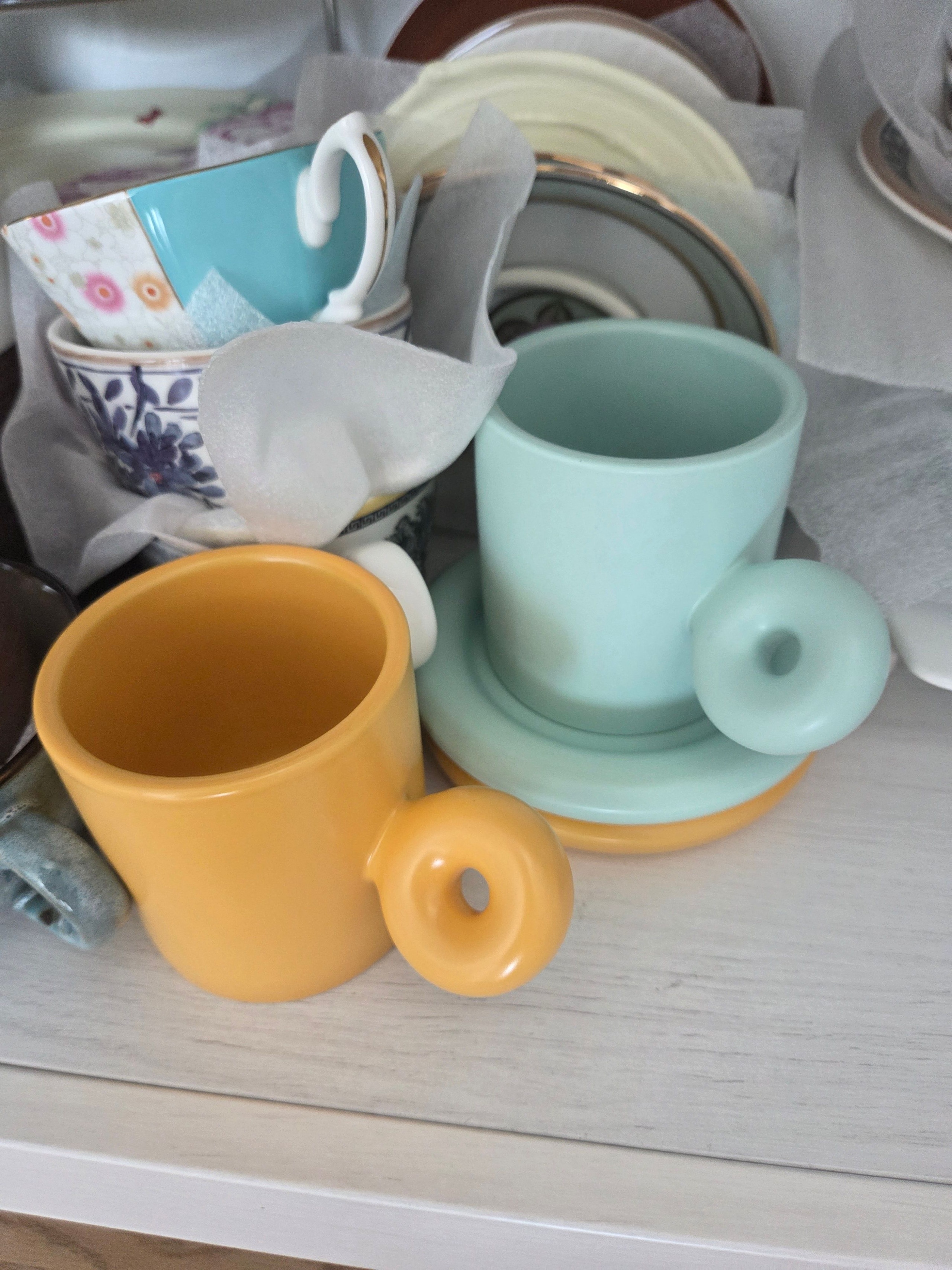 Rounded Donut Handle Coffee Cup Set user photo