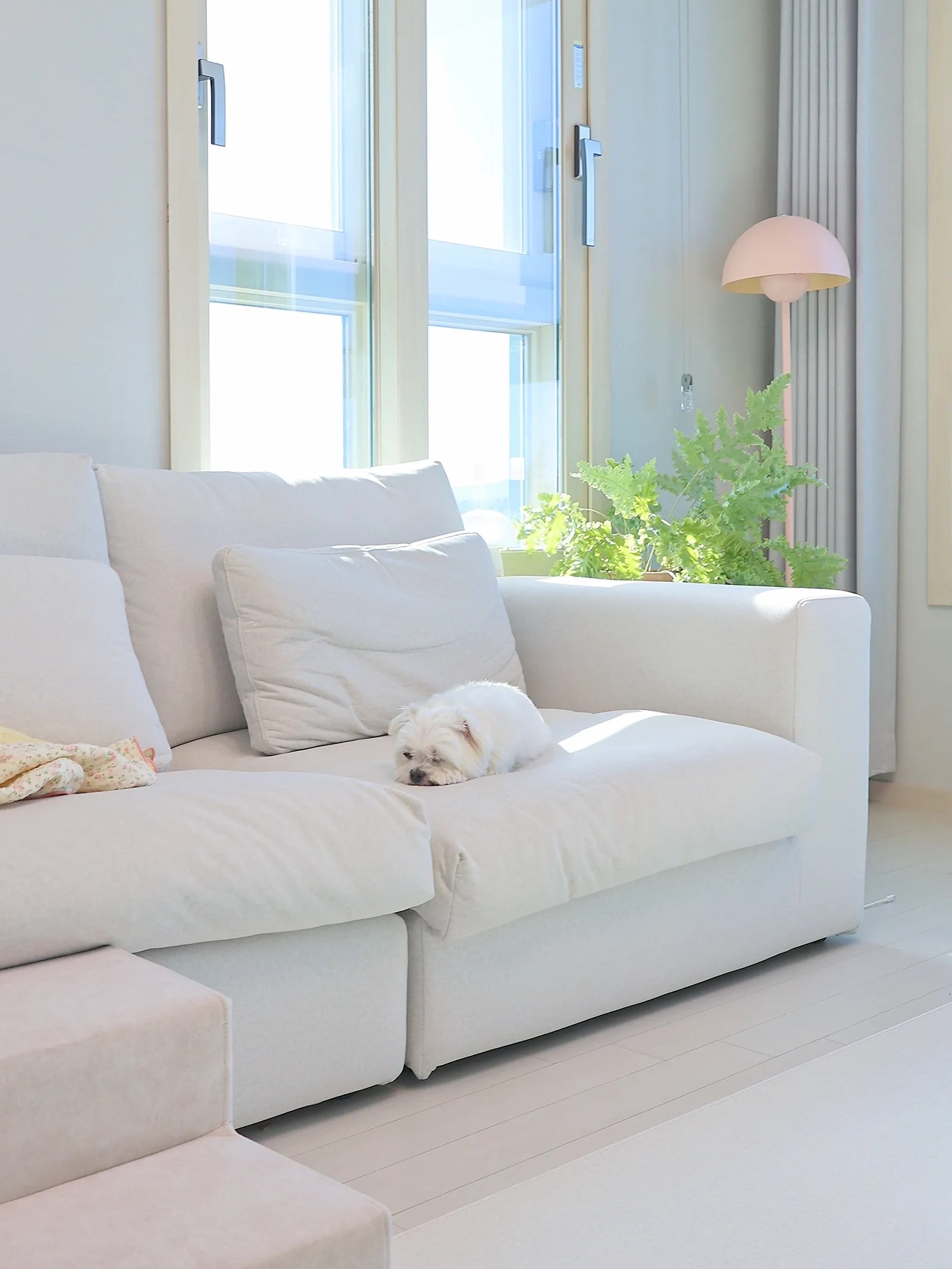 Small Floral Check 4-Layer Gauze Blanket user photo