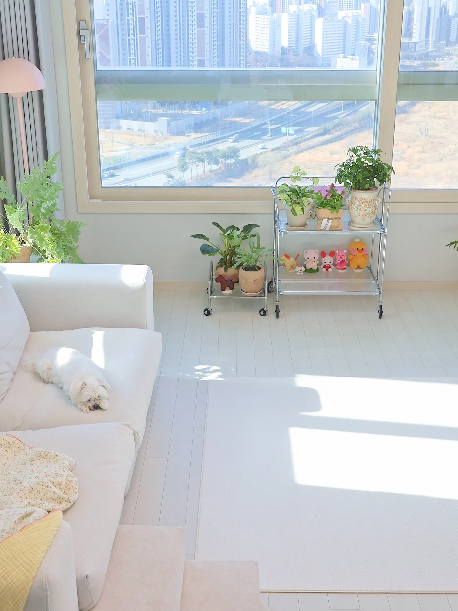 Small Floral Check 4-Layer Gauze Blanket user photo
