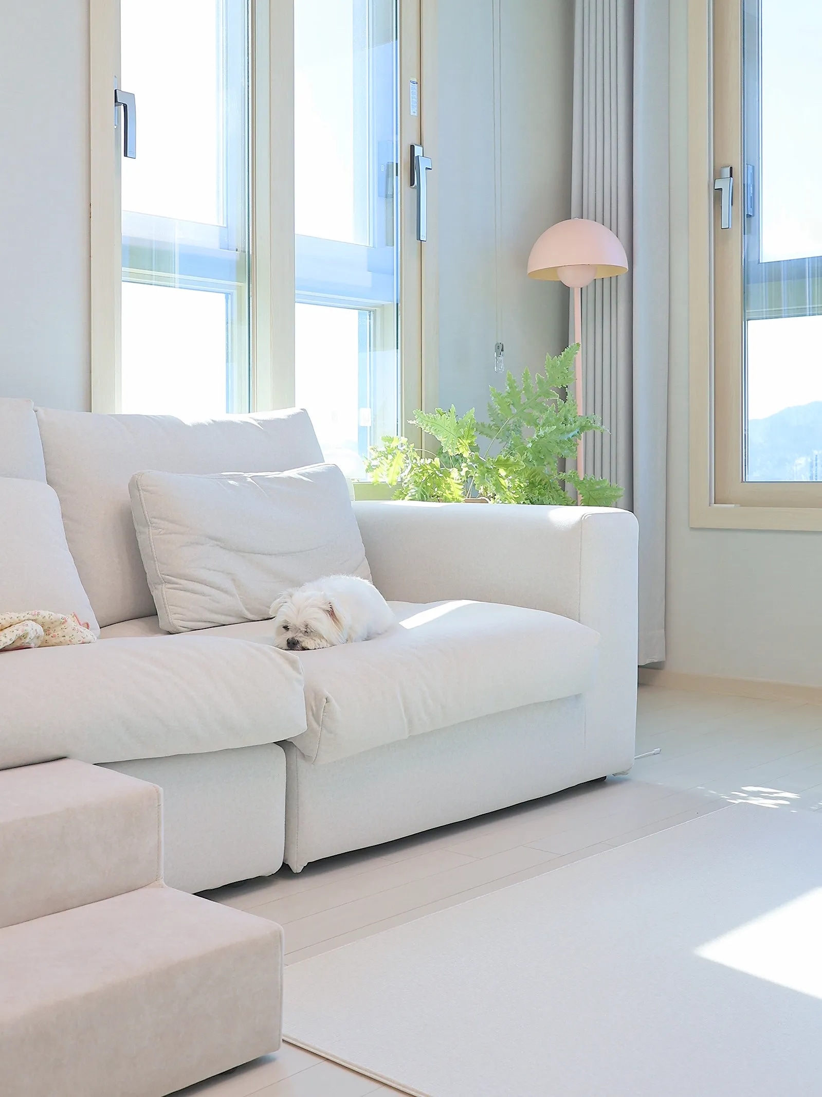 Small Floral Check 4-Layer Gauze Blanket user photo