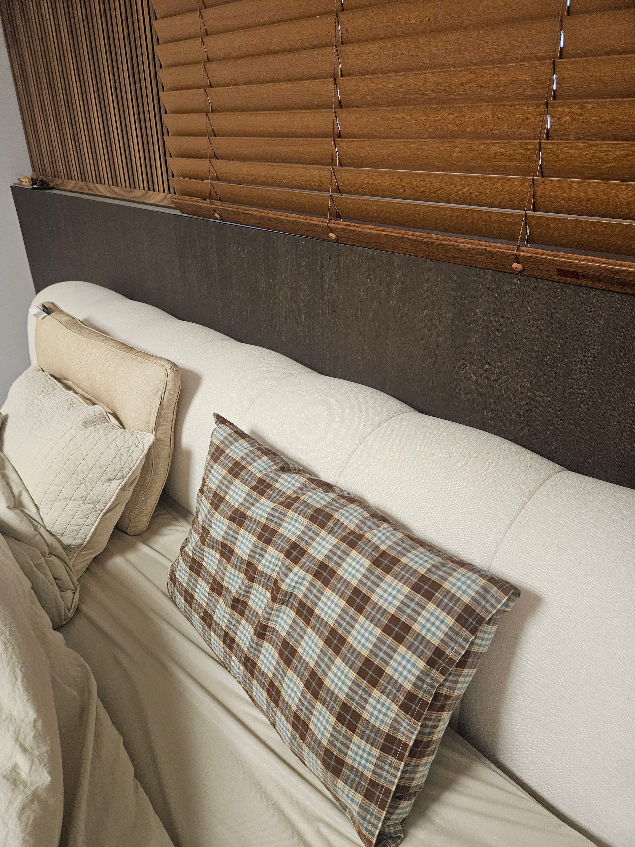 Mocha Brown Plaid Pillow Cover user photo