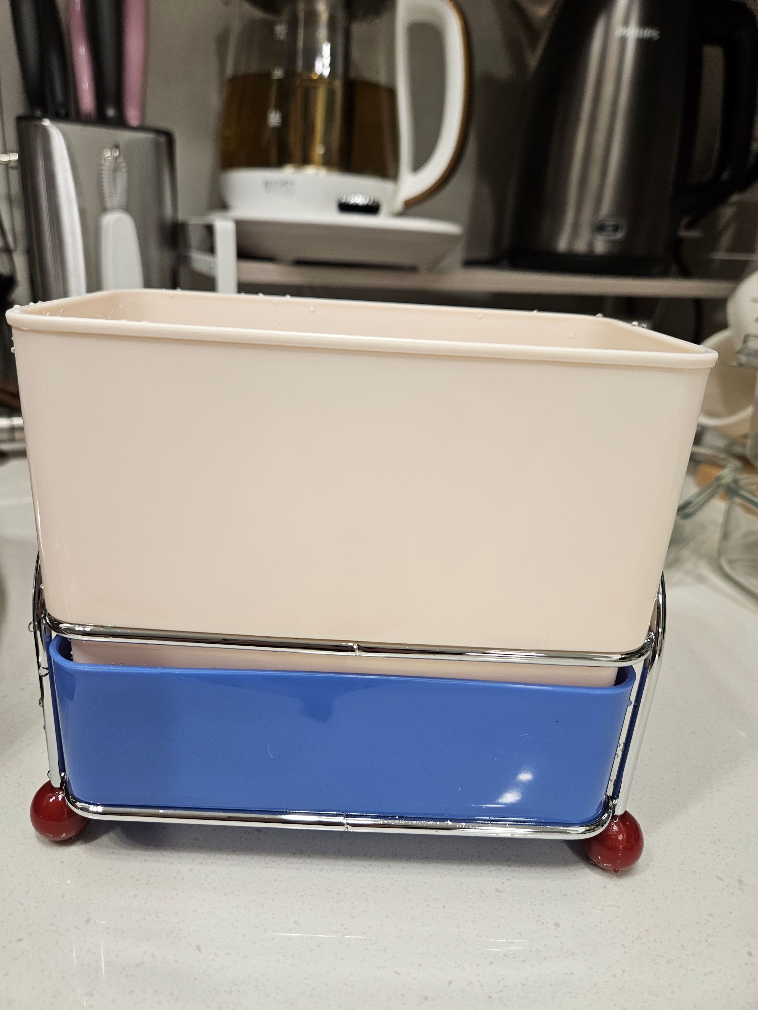 Bauhaus 2-Compartment Draining Cutlery & Utensil Holder user photo