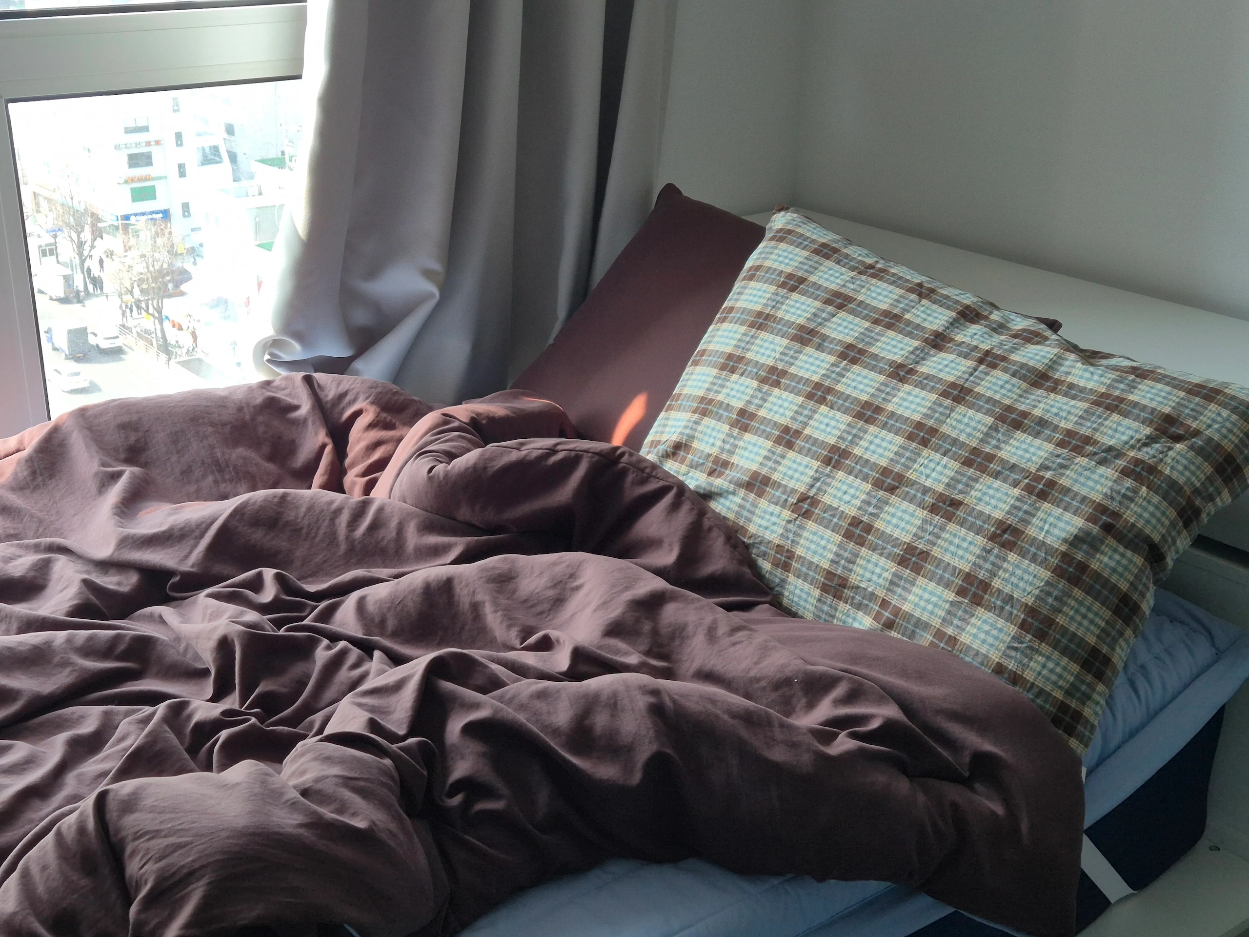 Mocha Brown Plaid Pillow Cover user photo