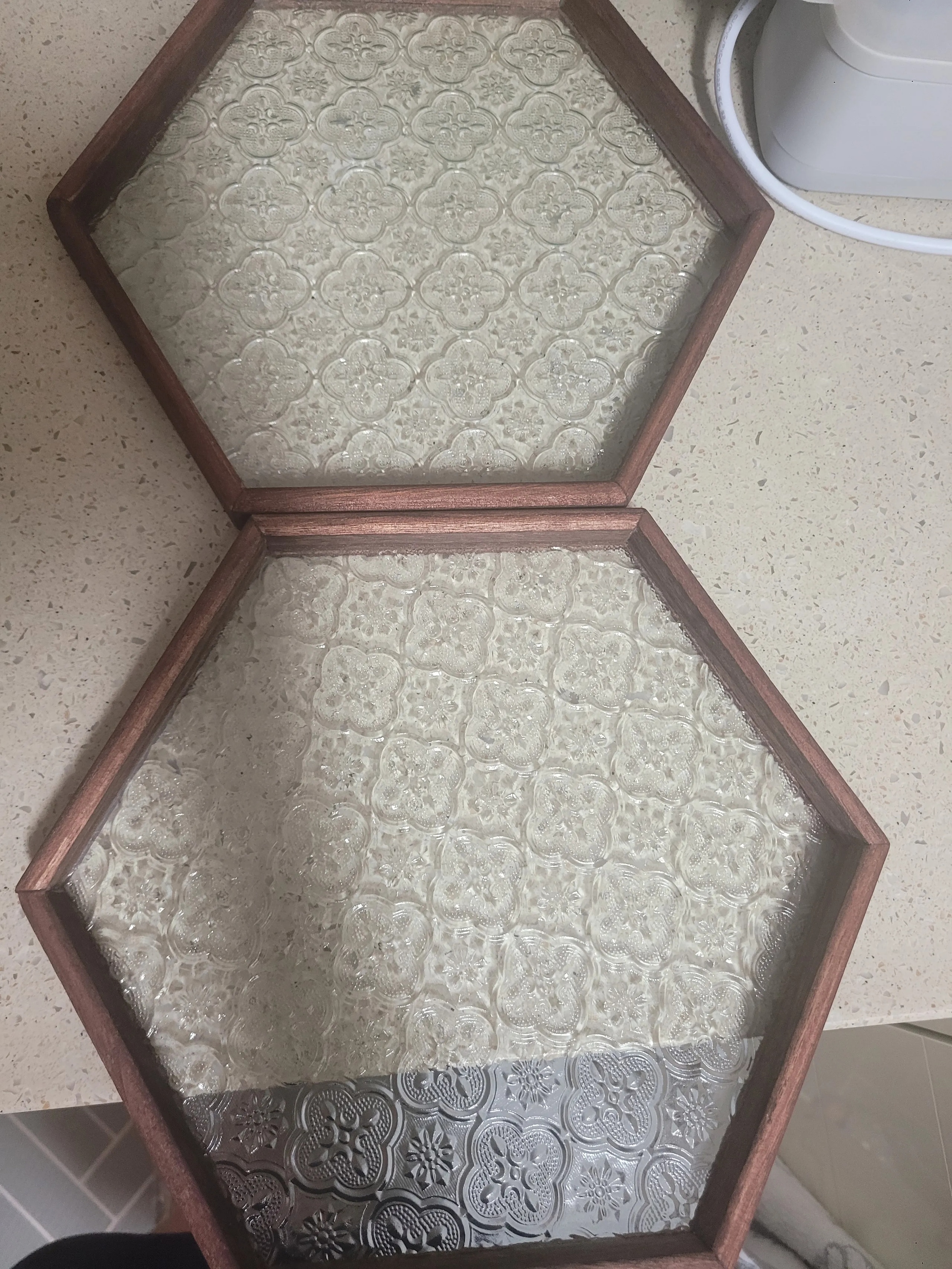 Walnut Wood Glass Tray user photo