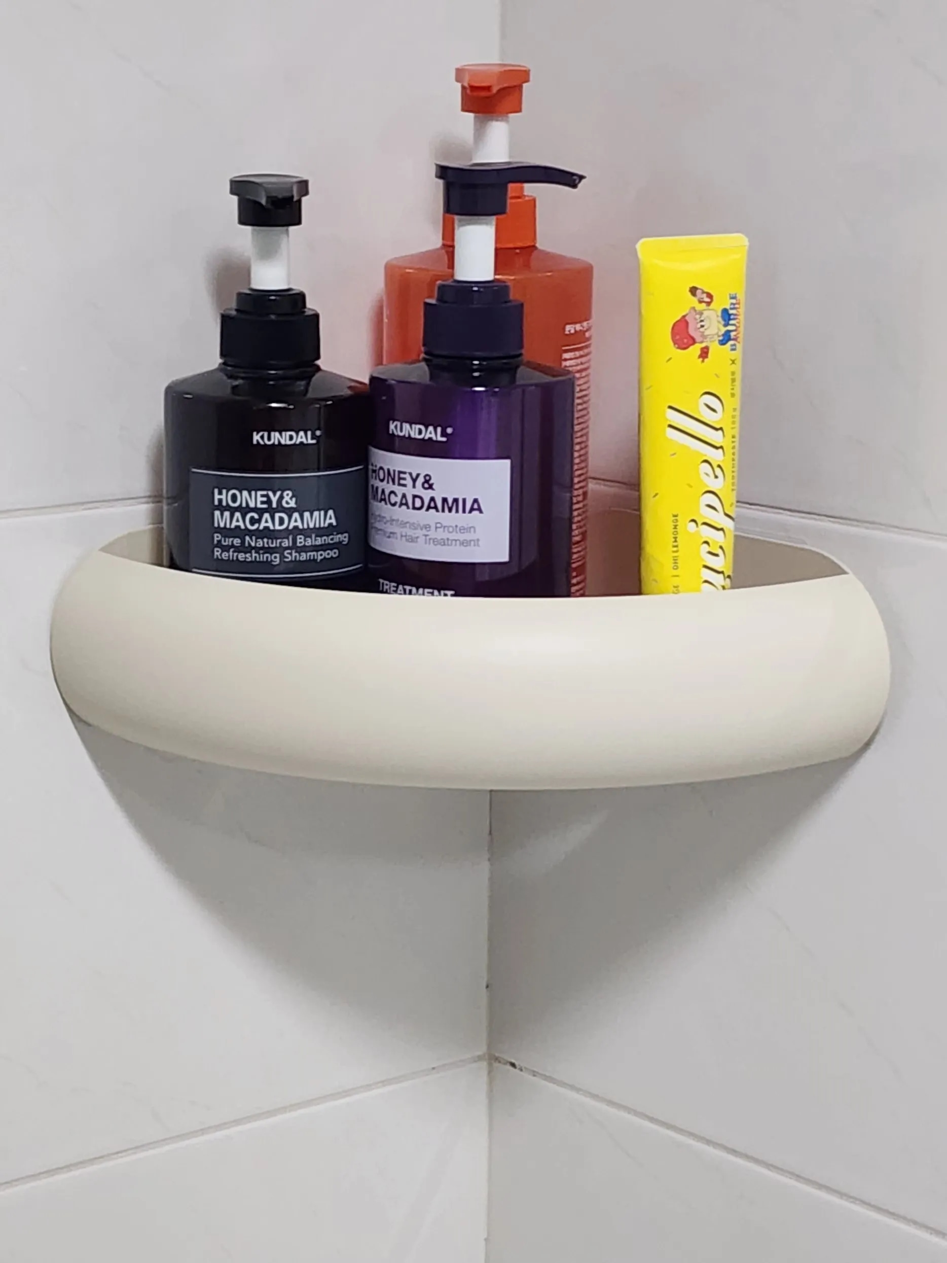 No-Drill Aluminum Bathroom Corner Shelf user photo
