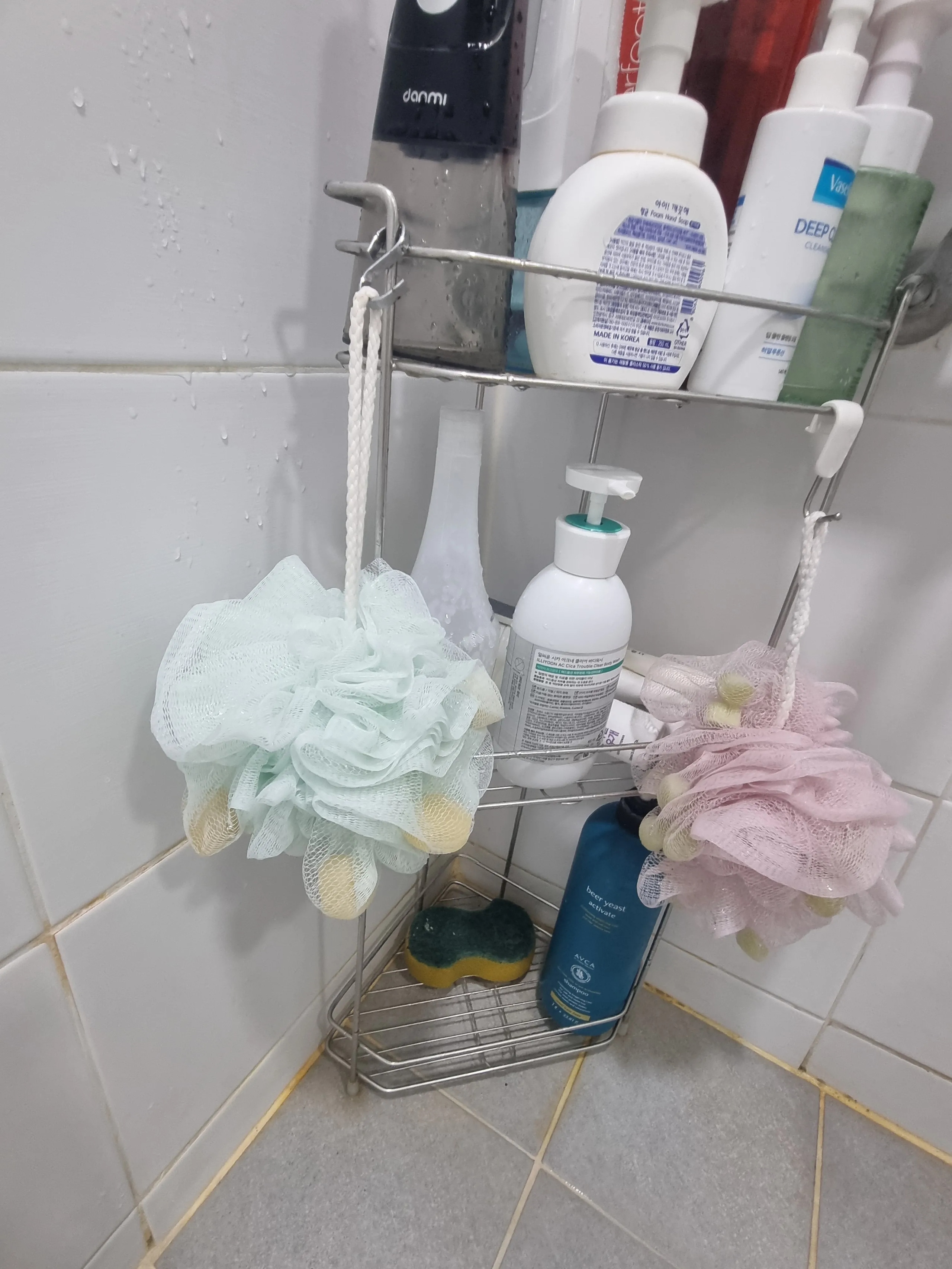 3-Tier Stainless Steel Bathroom Corner Shelf user photo