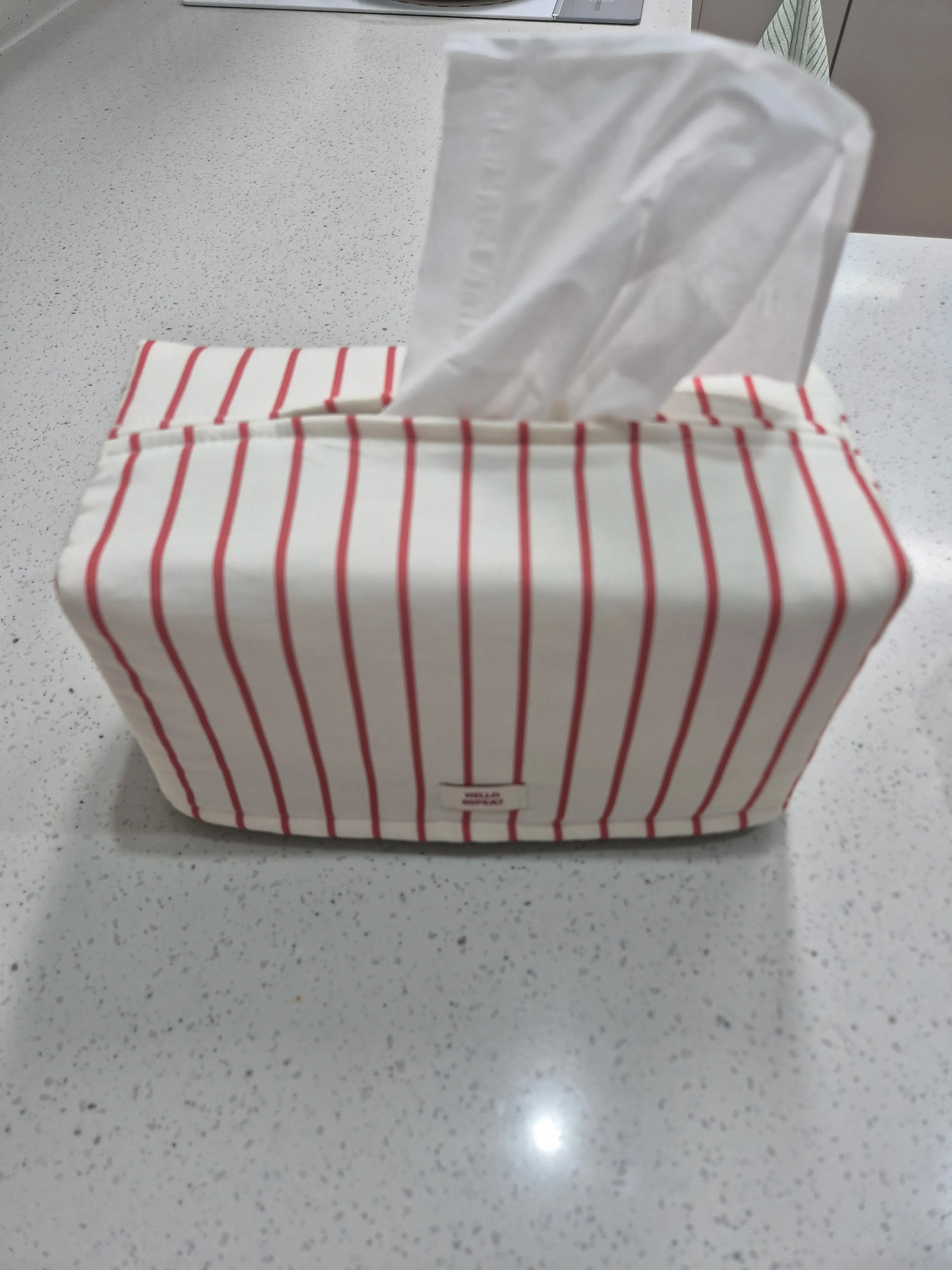 Stripe Quilted Square Tissue Box Cover user photo