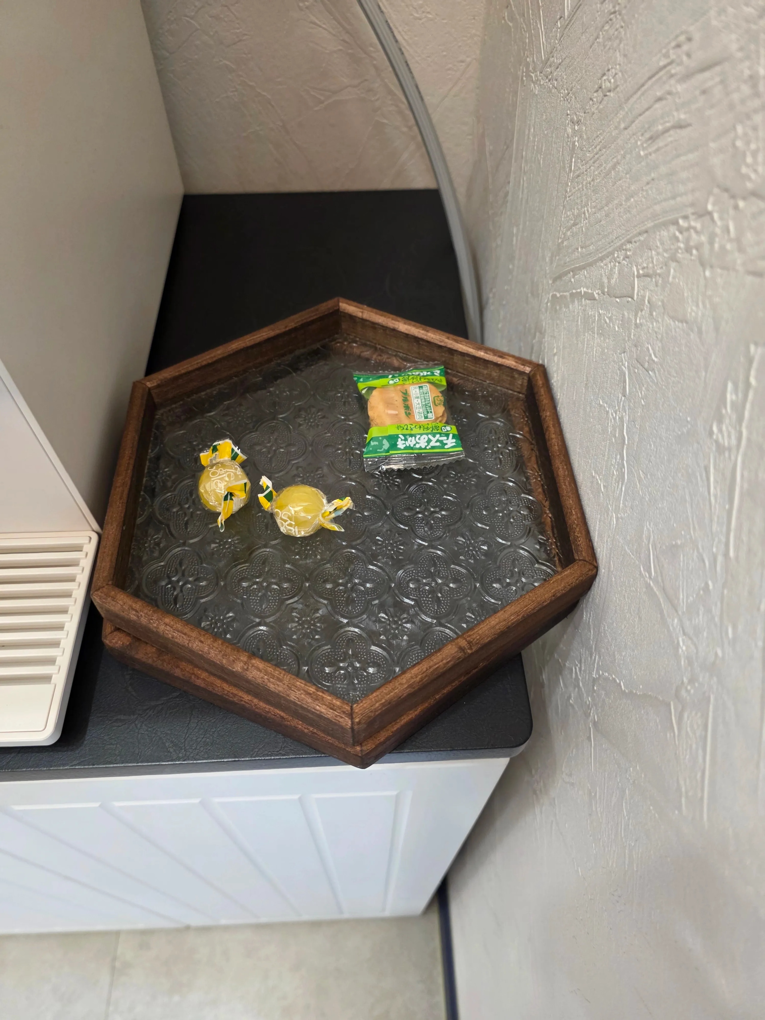 Walnut Wood Glass Tray user photo