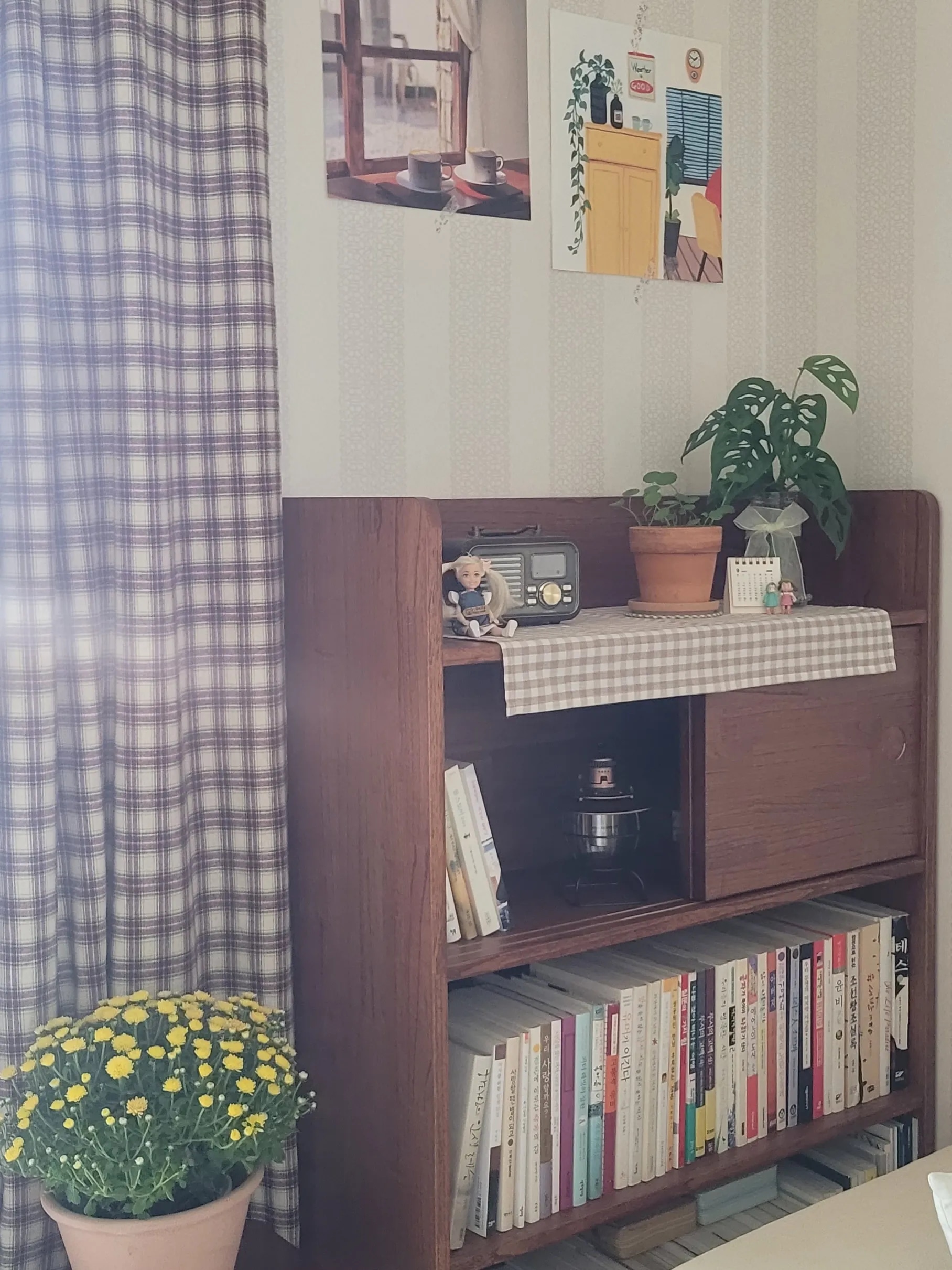 Cozy Brown Plaid Curtain user photo