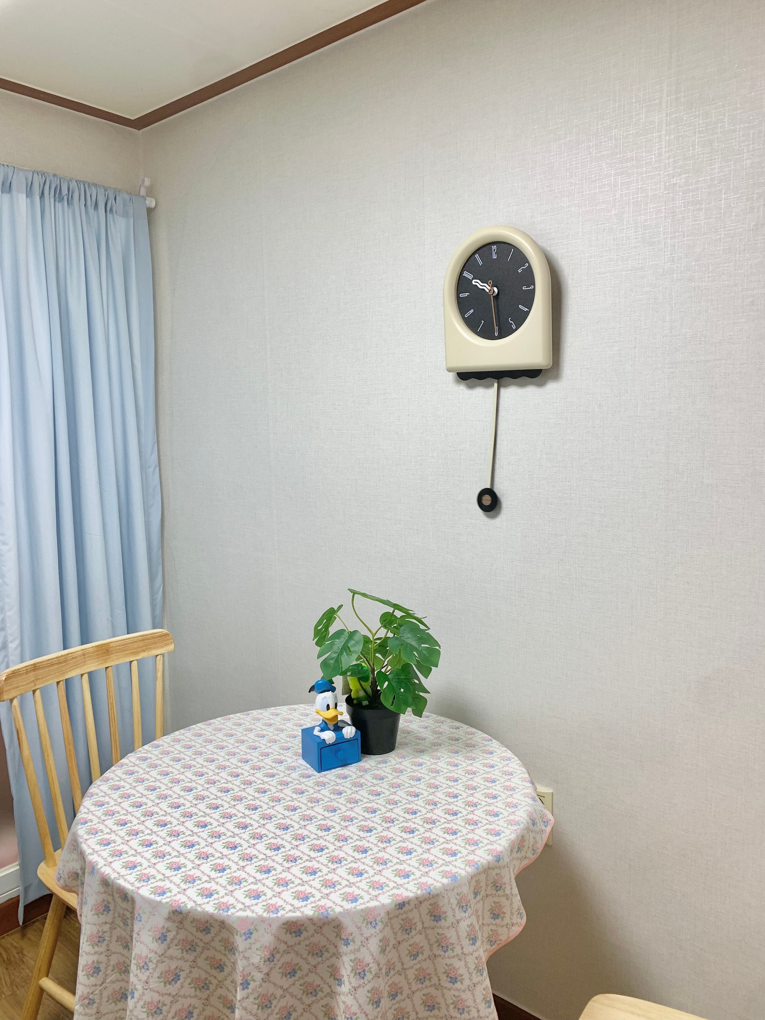 On My Mood Cream Pendulum Wall Clock user photo