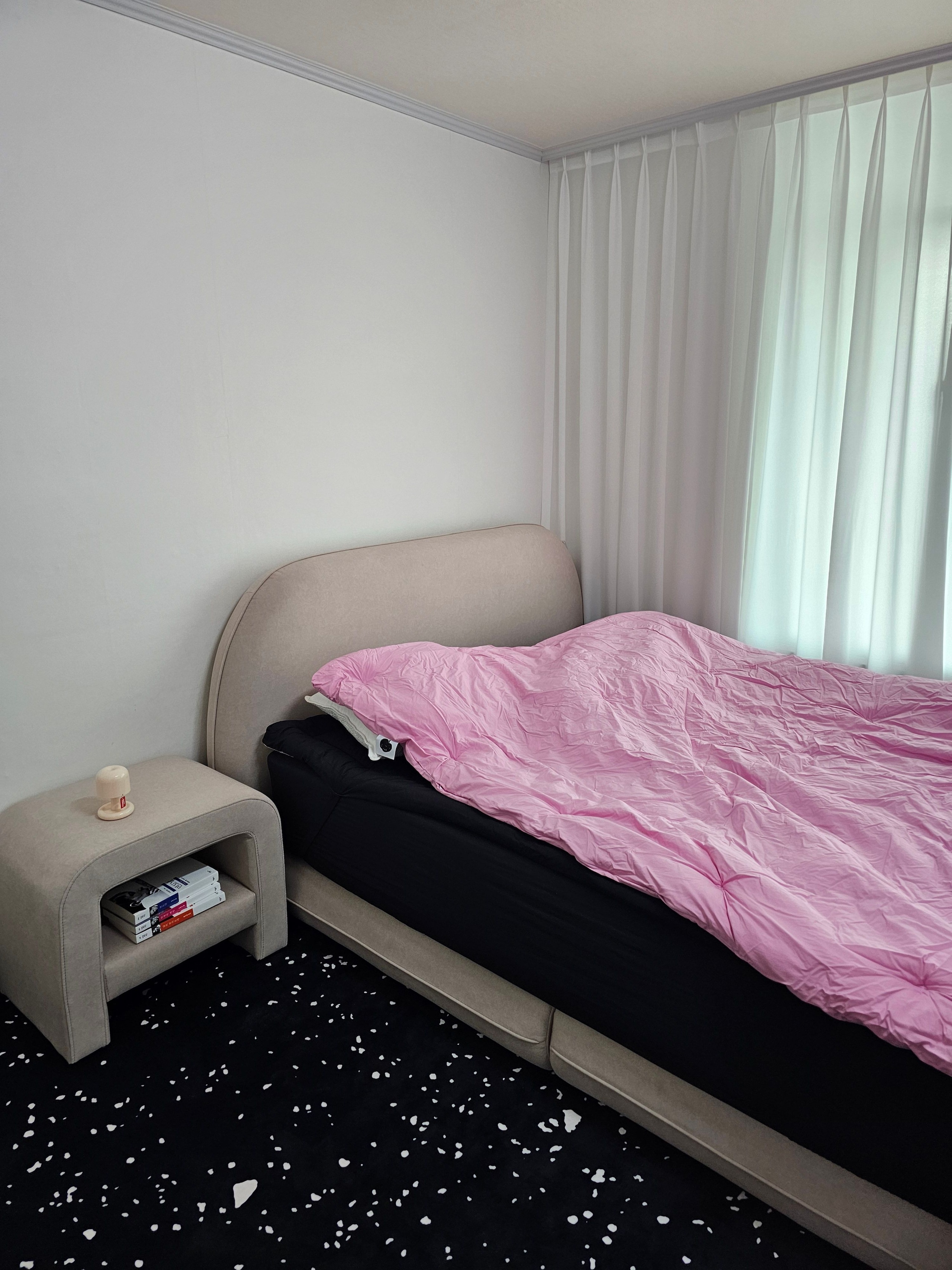 Black Terrazzo Microfiber Rug user photo