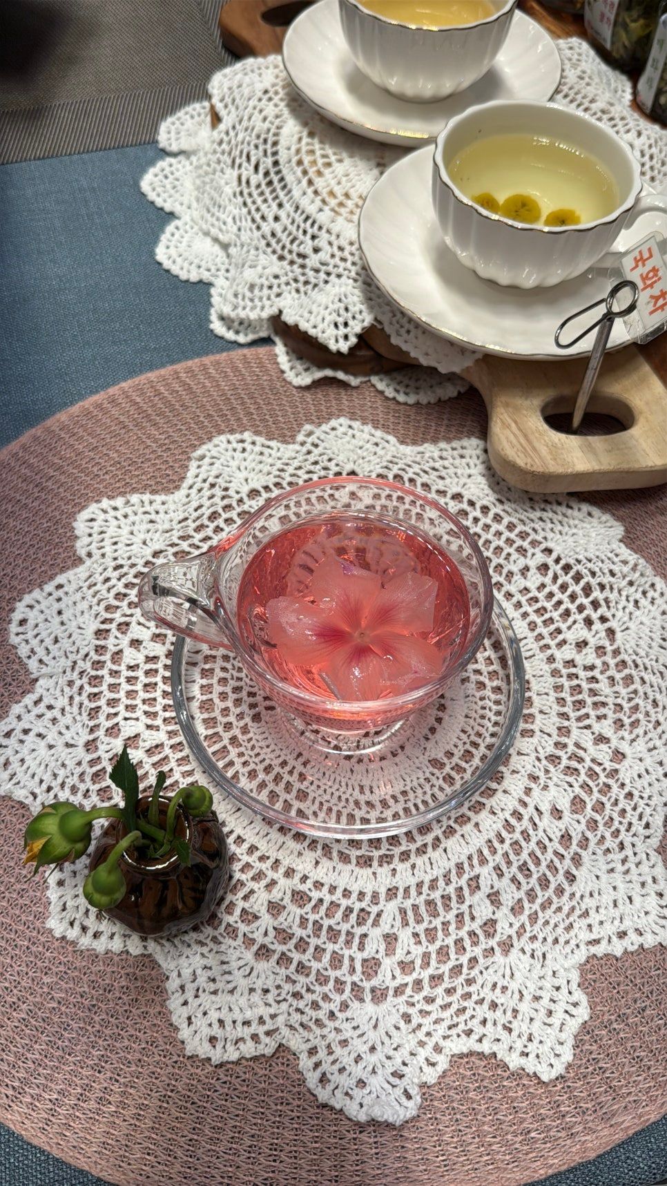 Flower Glass Teapot & 2 Teacup Set user photo