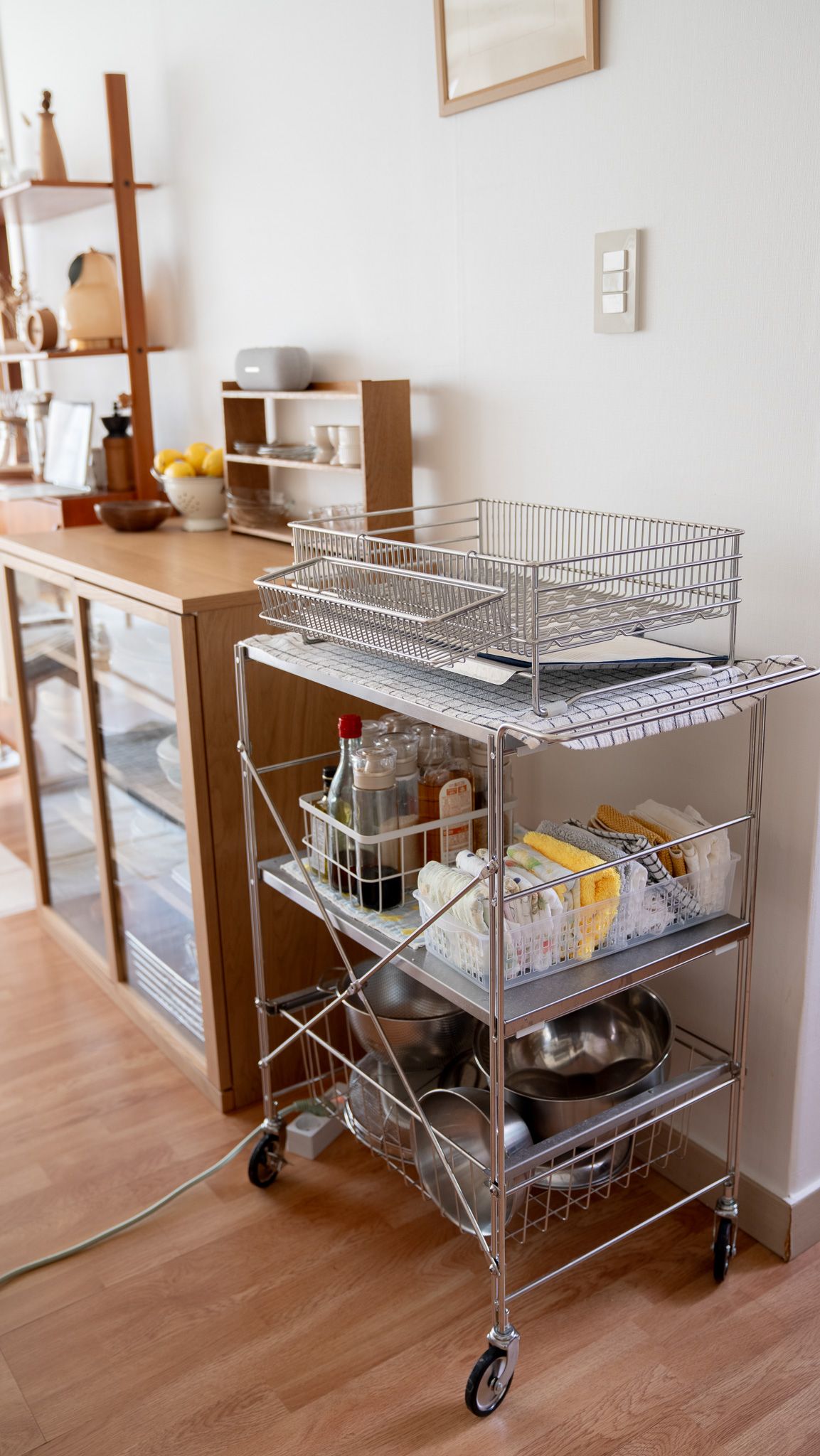 Flat Stainless Steel 3-Tier Trolley Wagon user photo