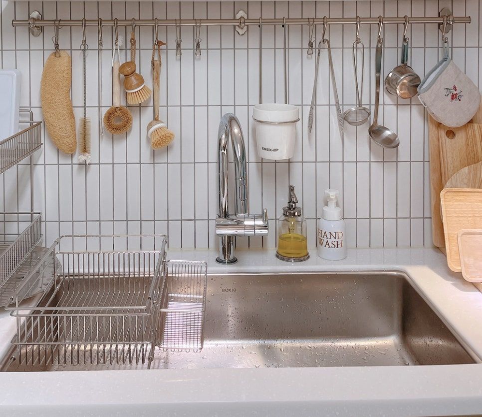 Adjustable Stainless Steel Dish Drying Rack user photo