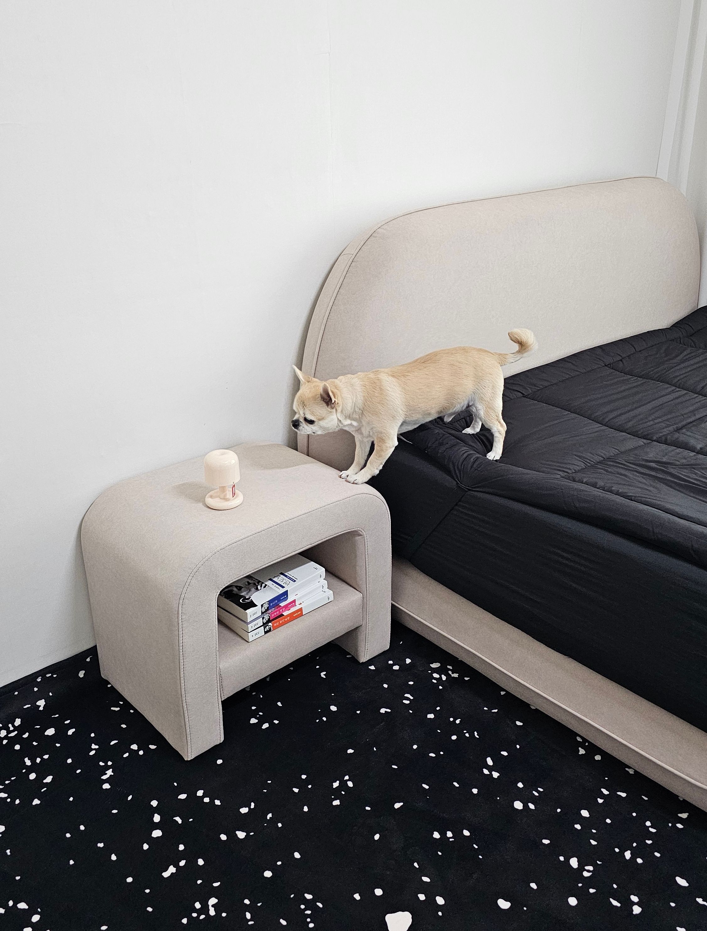 Black Terrazzo Microfiber Rug user photo
