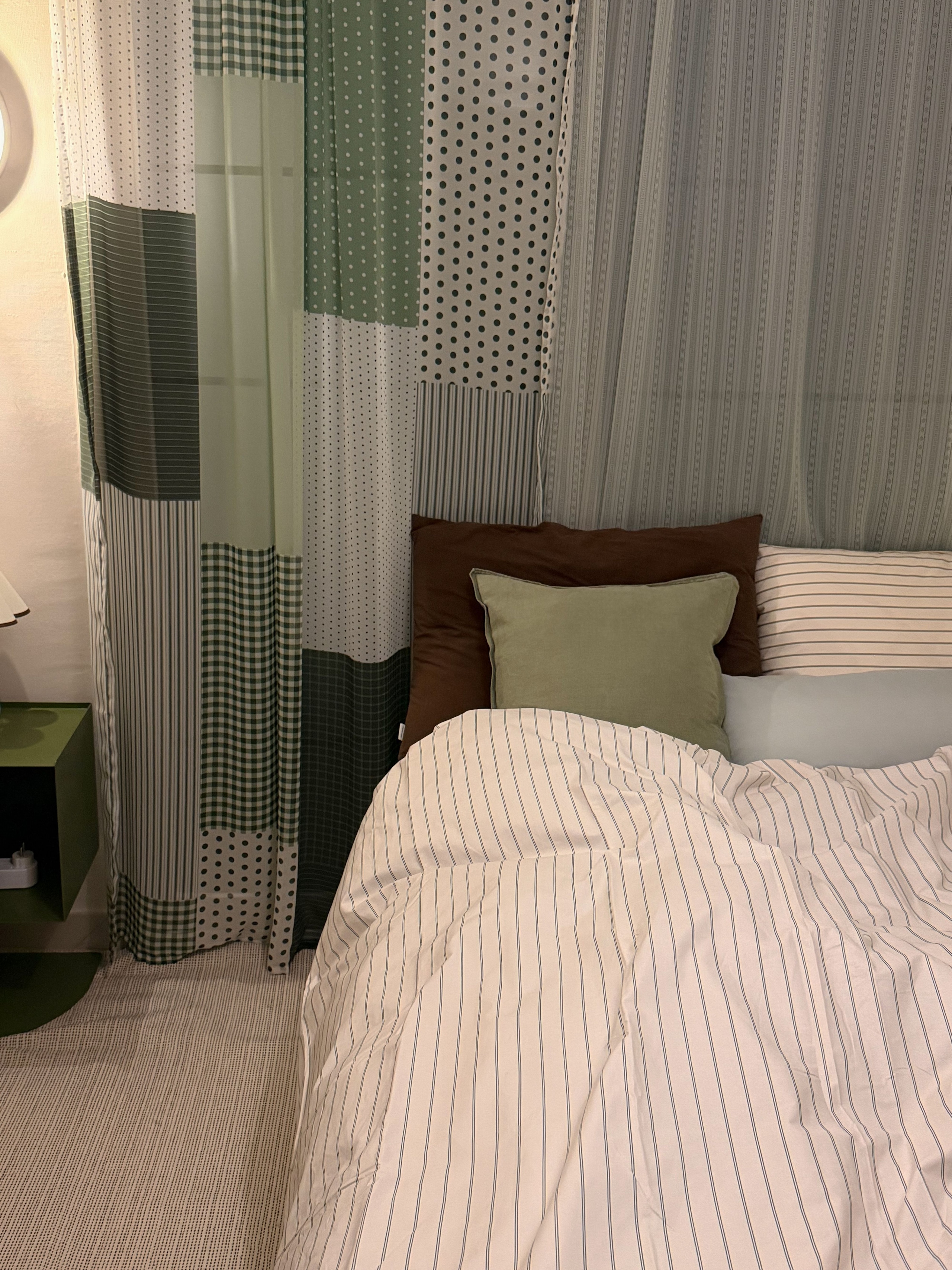 Retro Patchwork Chiffon Door Curtain user photo