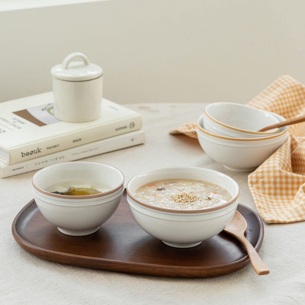 Retro line お茶碗＆ボウル 2点セット［4色］| Ohouse(オー