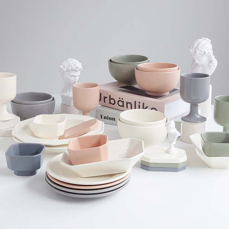 デザートプレート 4 個セラミックソース皿長方形ソースフルーツ