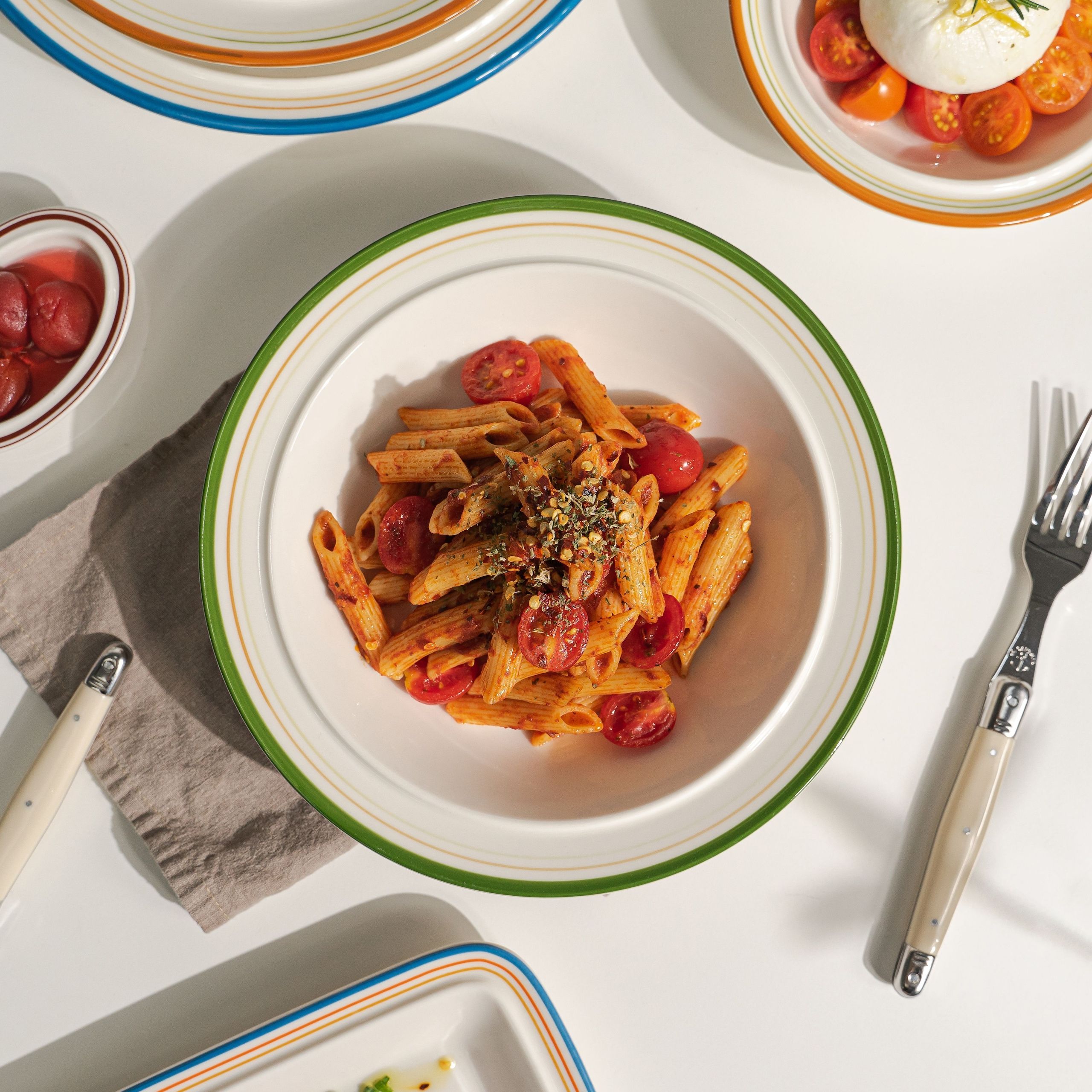 Syracuse Maple パスタボウル ホワイト 23cm［7色］ ブラウン ホワイト