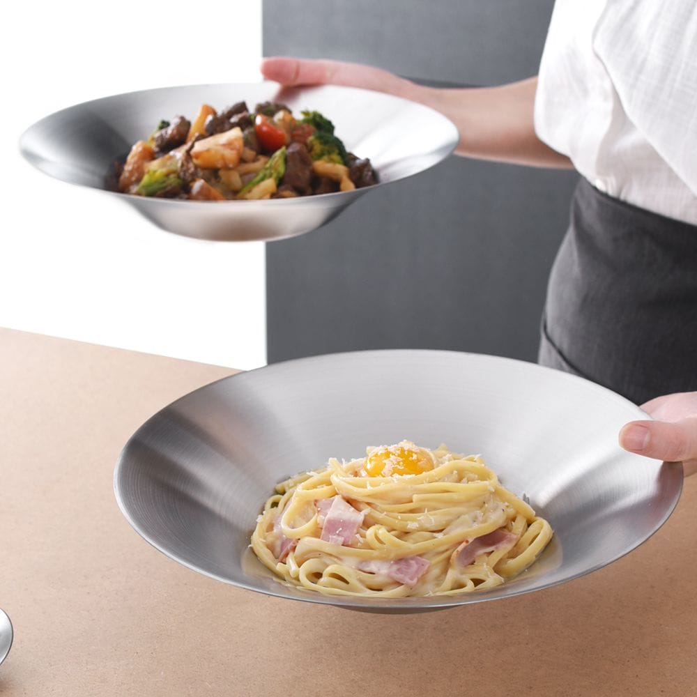 WAGENSTEIGER ステンレス パスタ皿 2点セット シルバー ステンレス