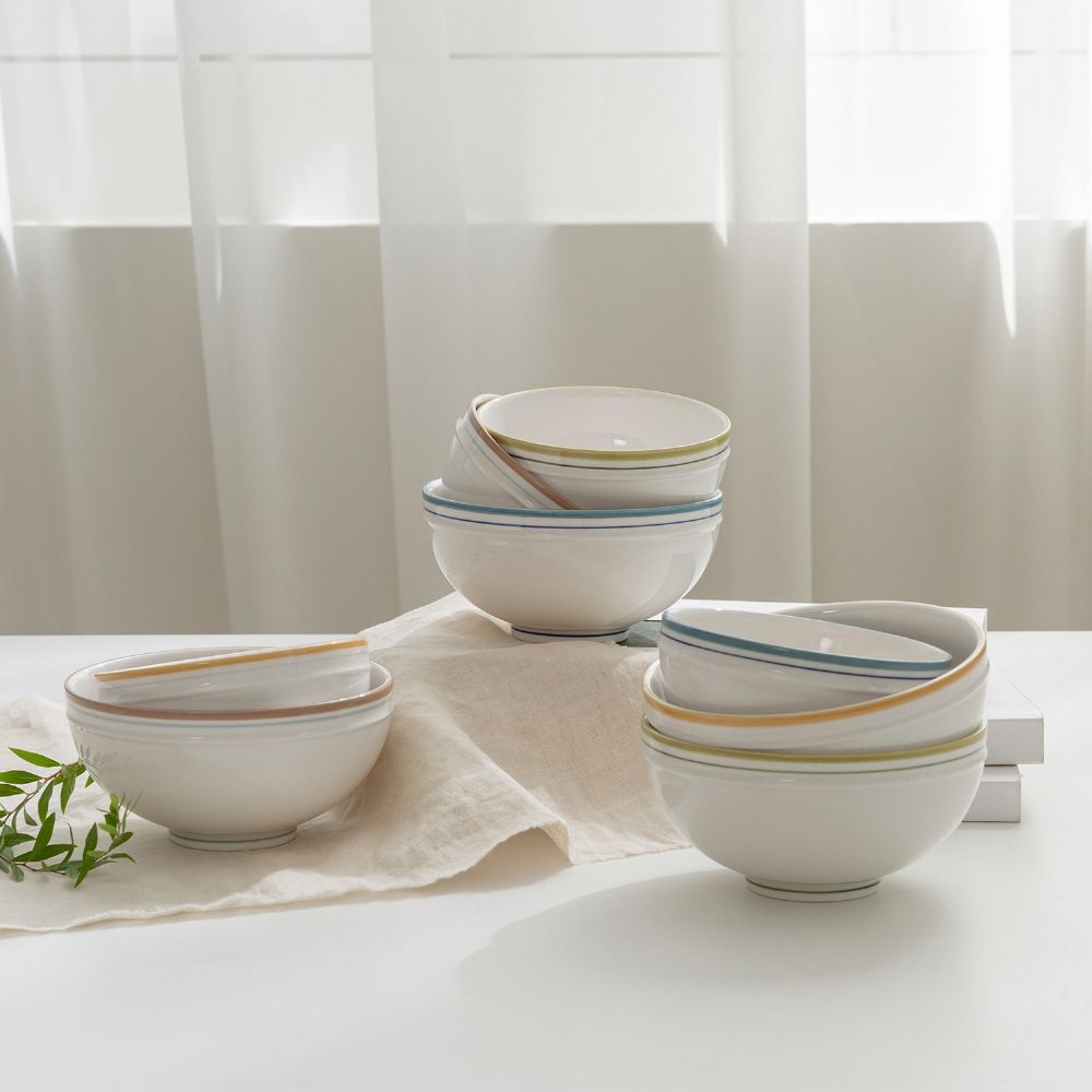 江戸後期茶碗セットレトロレア SSUEIM Retro line お茶碗＆ボウル 2点セット［4色］ ブルー