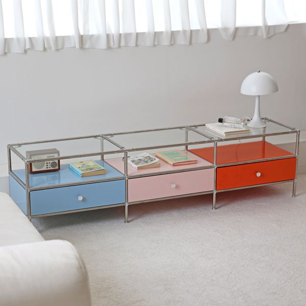 The Frigg 韓国 モジュール家具 テレビ台 ピンク v1-329056644329472.jpg