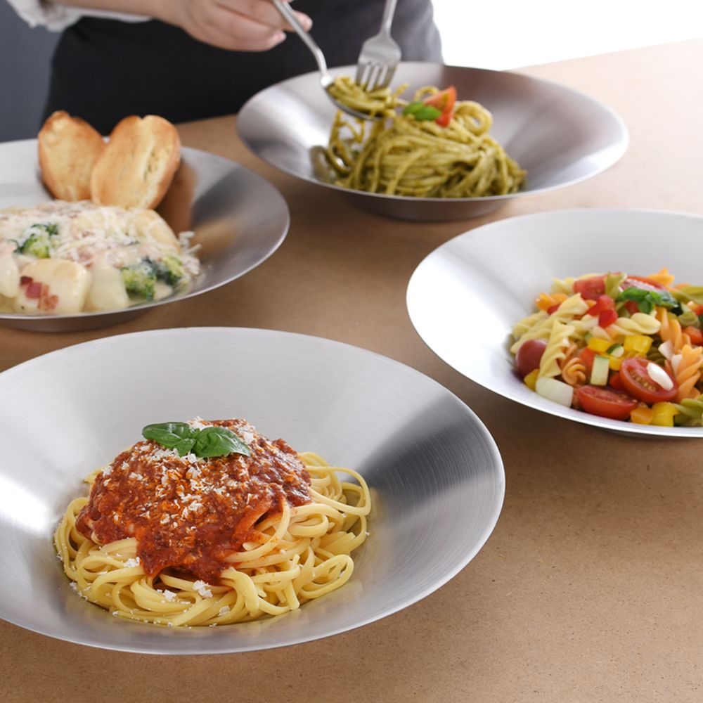 WAGENSTEIGER ステンレス パスタ皿 2点セット シルバー ステンレス