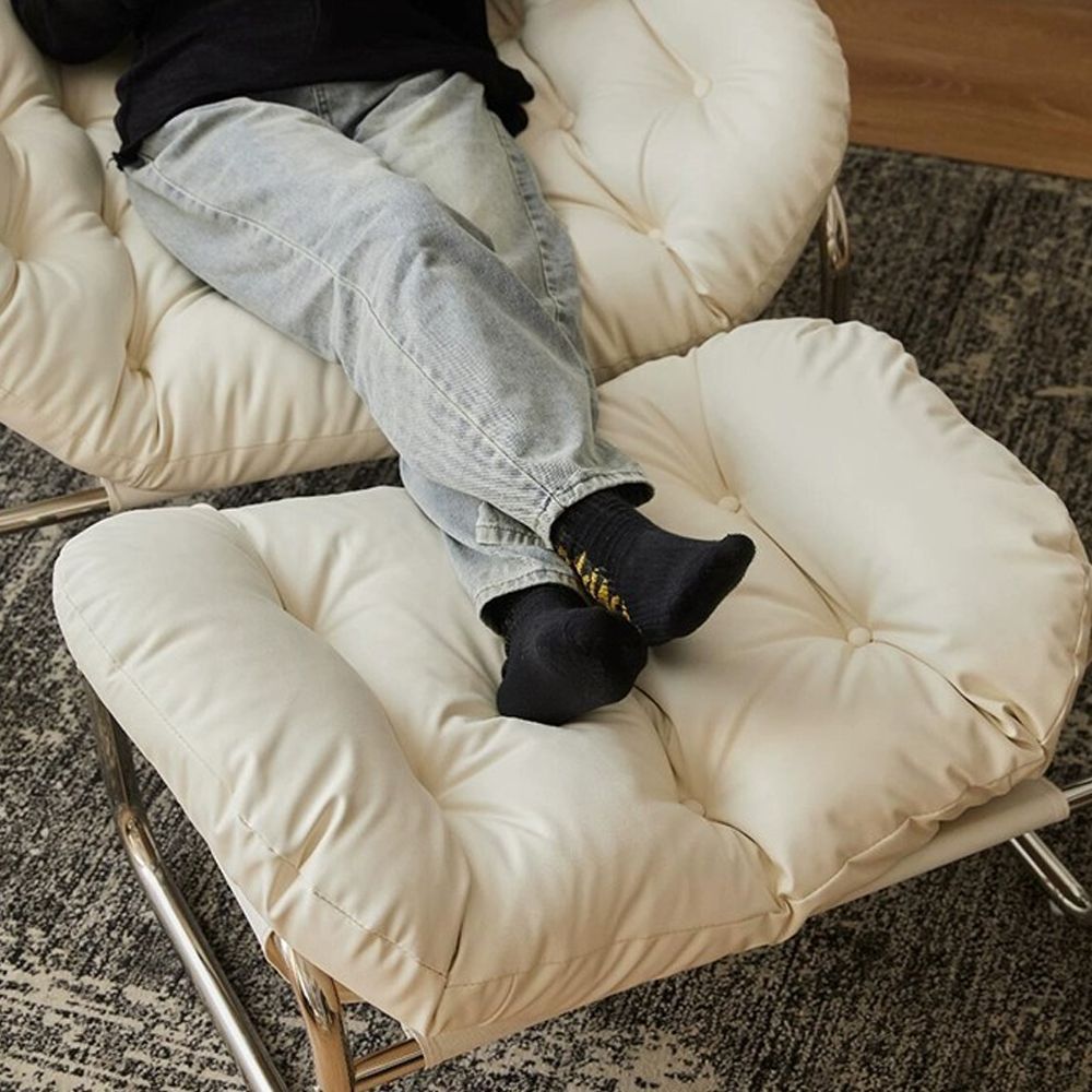 ミッドセンチュリー Plush Wingback チェア［6色］ ブラック ブラウン
