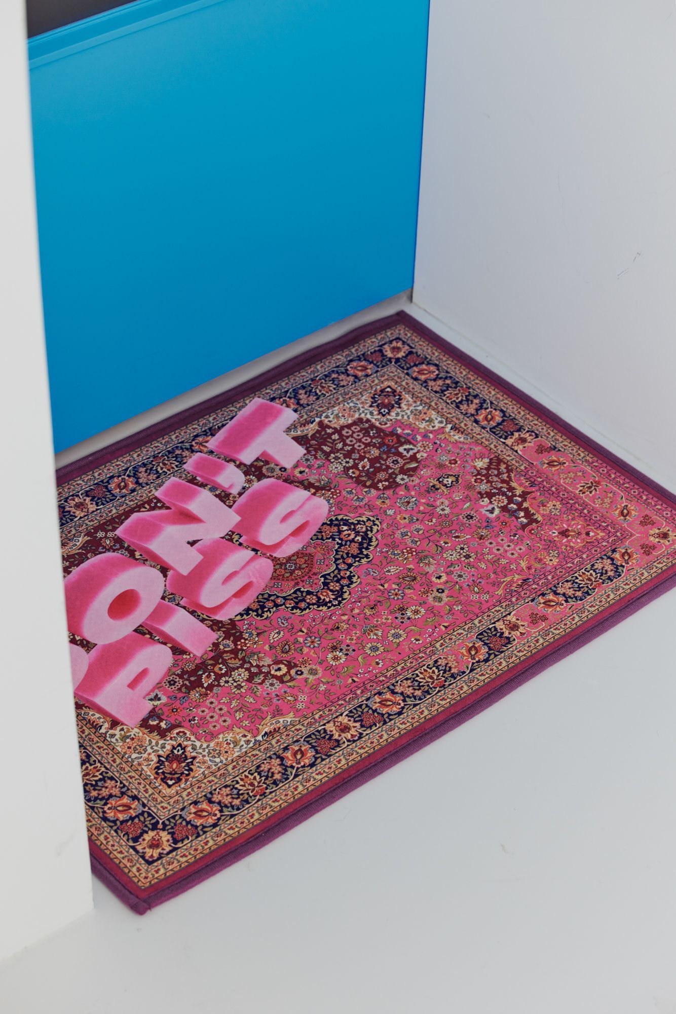 life&COLLECT Home Totem Don't Piss on Me マット 手洗いのみ 長方形