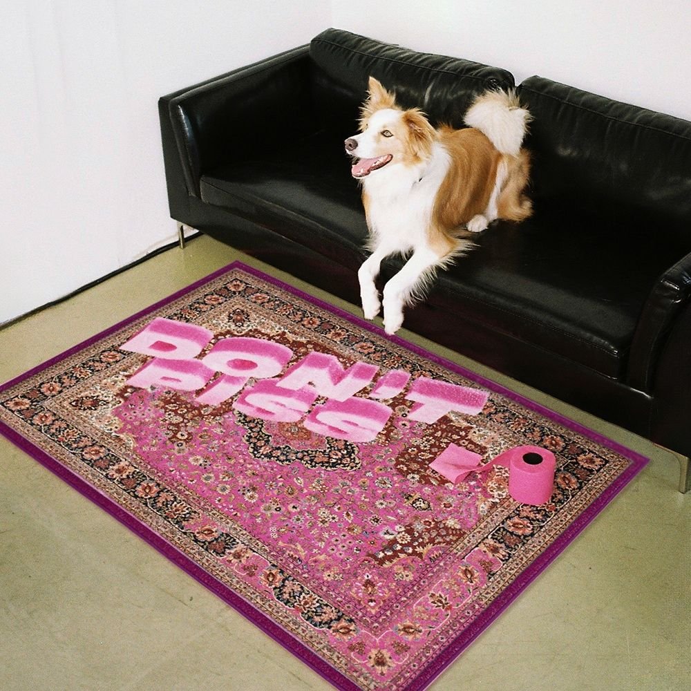 life&COLLECT Home Totem Don't Piss on Me ラグ 手洗いのみ 長方形
