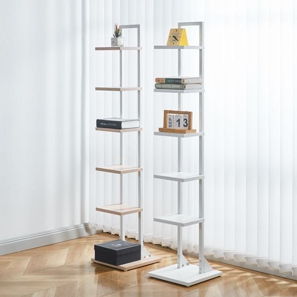 nine home Line ブックタワー［2色］ ライト ベージュ ホワイト 加工