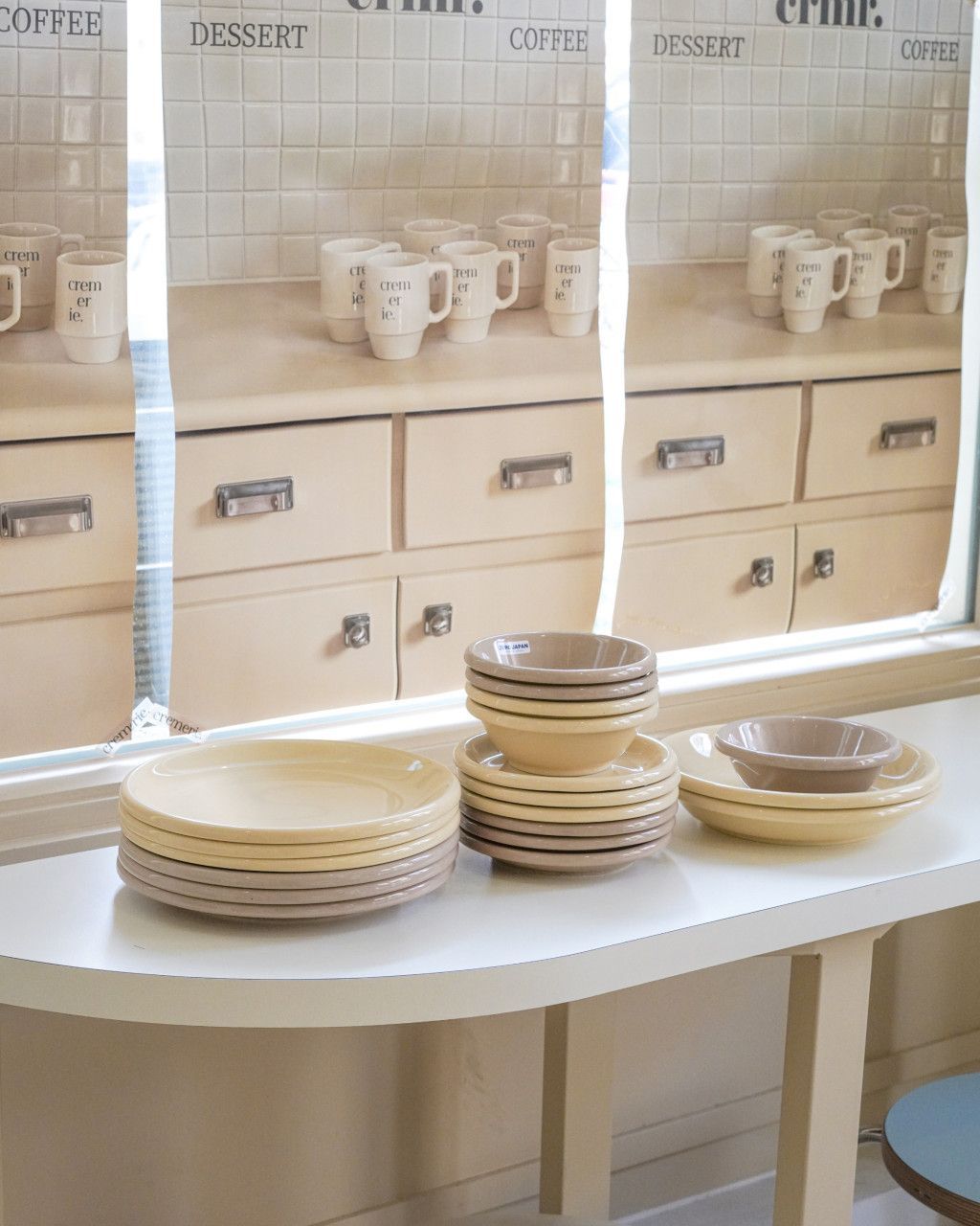 mellbrown ZERO JAPAN cafe ココア ラウンドプレート 15cm ベージュ