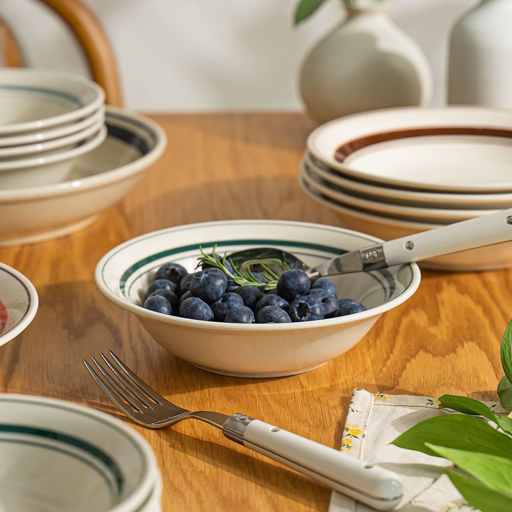 センティアラポール 浅型ボウル | NISHIYAMA Boston International セラミックボウルとスプレッダー 秋 感謝祭 サービングセット 14オンス 明るい秋