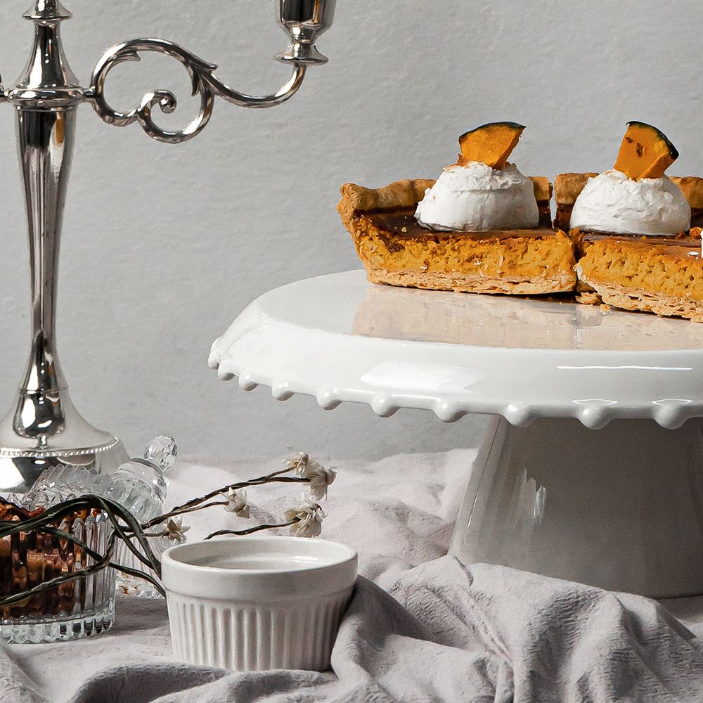 Royal Adderley ケーキスタンド 2号 30cm ホワイト 陶磁器・セラミック