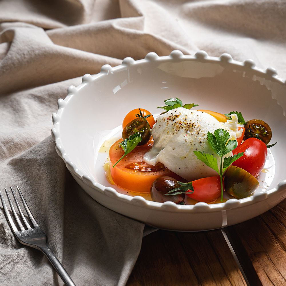 Royal Adderley Snow サラダボウル ホワイト 陶磁器・セラミック 円形