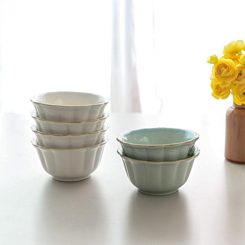 COSTA NOVA OLIVA お茶碗 13cm［2色］ グリーン ホワイト 陶磁器