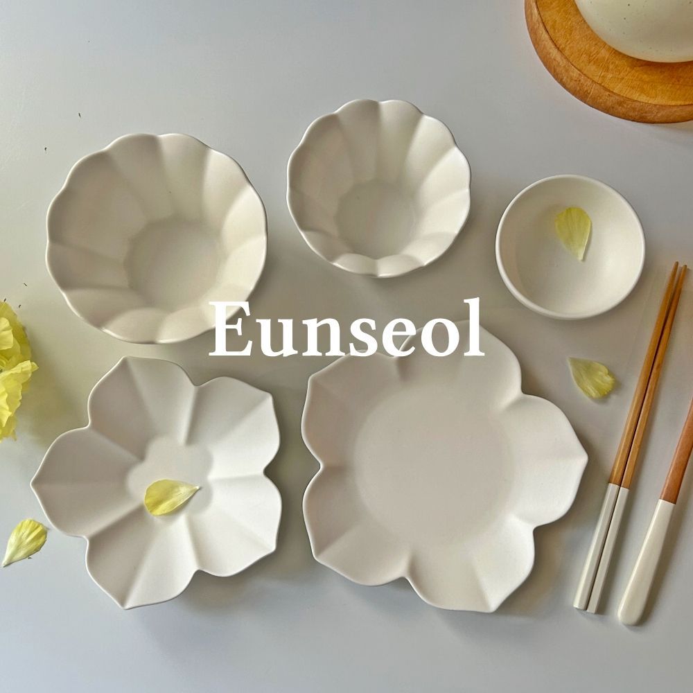 THE ELEGANT TABLE Eunseol 食器 1人 5点セット ホワイト 陶磁器