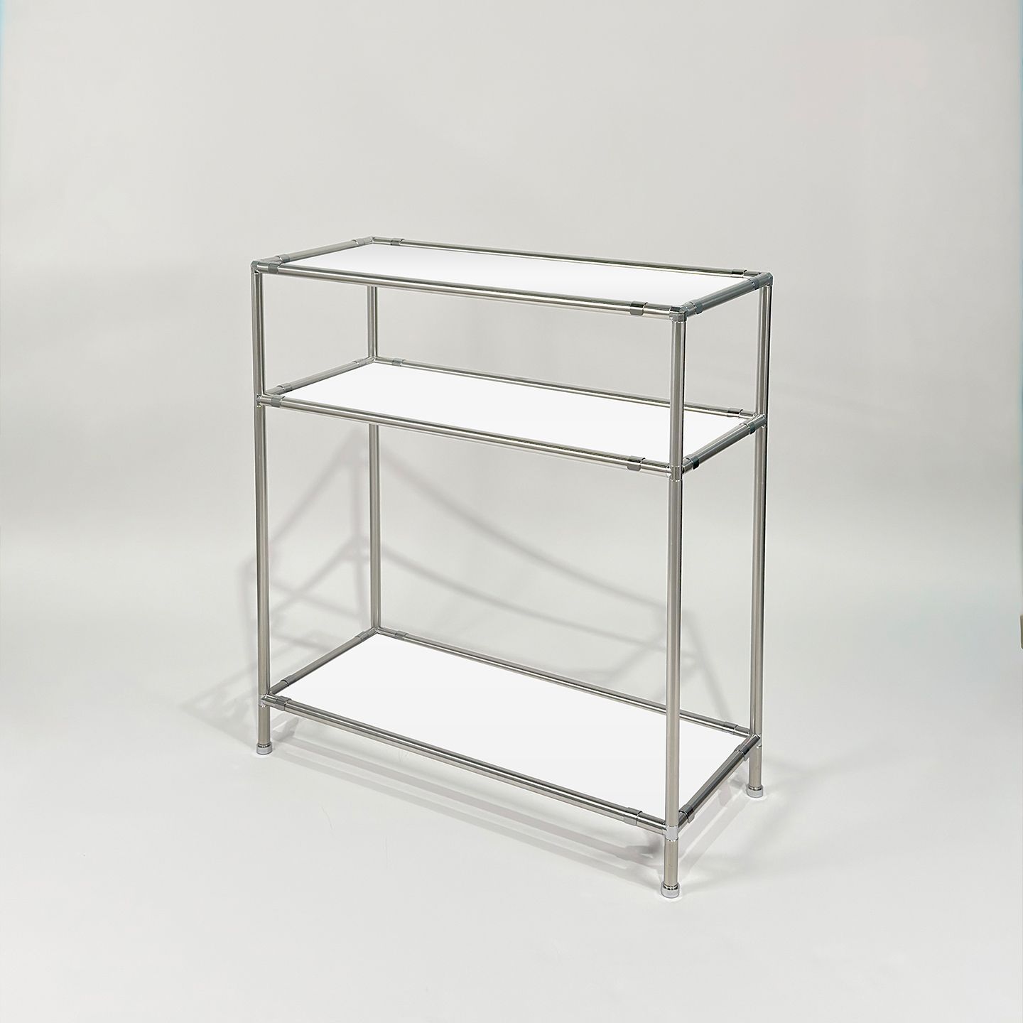 ff_color.lab D-3 モジュール ラック 3段 透明 スチール 高さ 62cm 幅