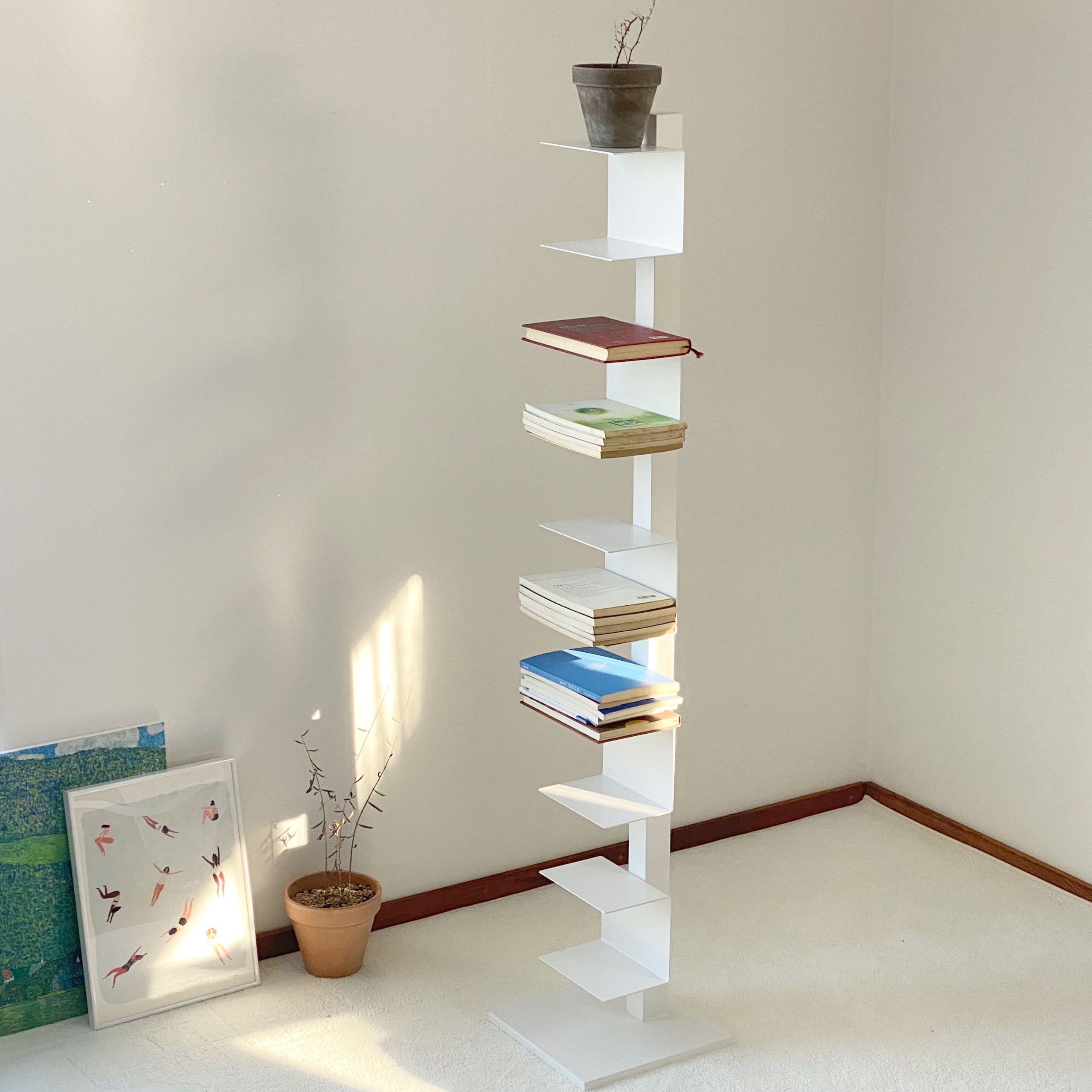 dagagu DIY テレジア1500ブックタワー 90度 角度調節 本棚［2色］ | 棚