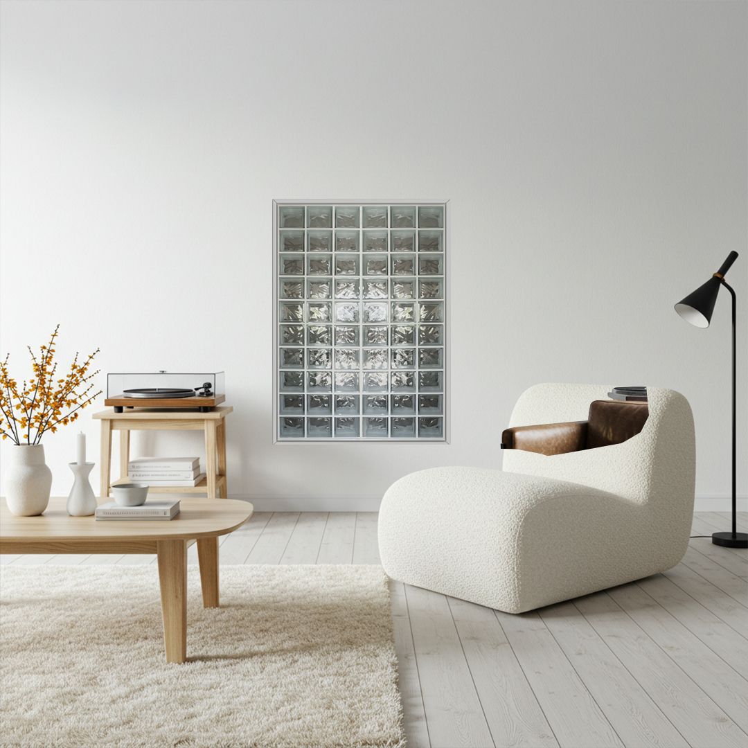 ACID LOW ポスター フレーム付き ガラスブロック A0［8色］ グレー