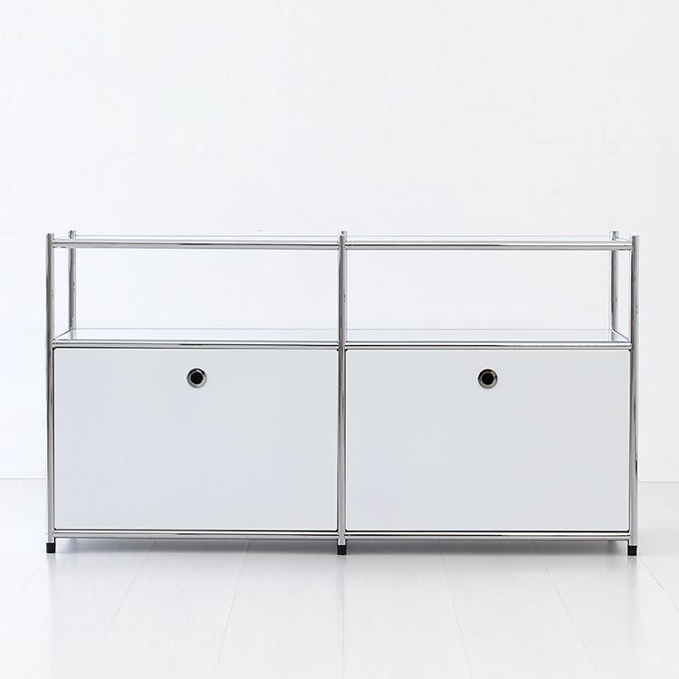 MARKET B SIMPLIE 2x2 収納棚 2ドア MARKET B SIMPLIE 2x2 収納棚 2ドア ホワイト スチール 奥行き 40cm 高