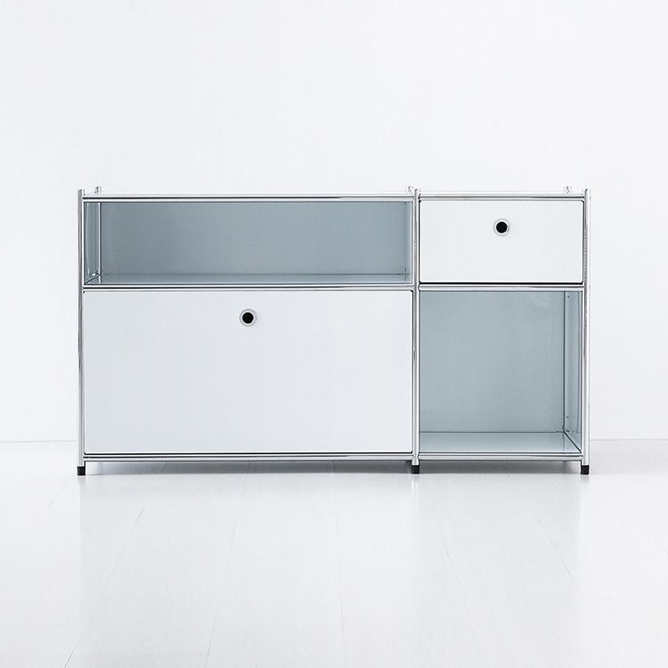 MARKET B SIMPLIE 2x2 収納棚 2ドア ベージュ イエロー ホワイト