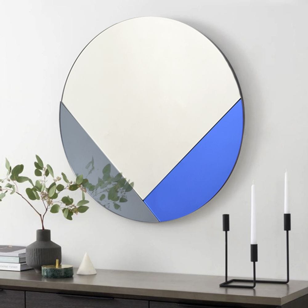 IKEA PRUNKHALLON プルンクハロン ミラー, ブルー | 鏡・ミラー | Ohouse