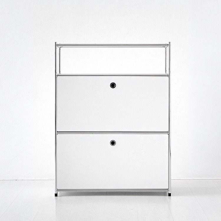 MARKET B SIMPLIE 1x3 収納棚 2ドア ホワイト スチール 奥行き 40cm 高
