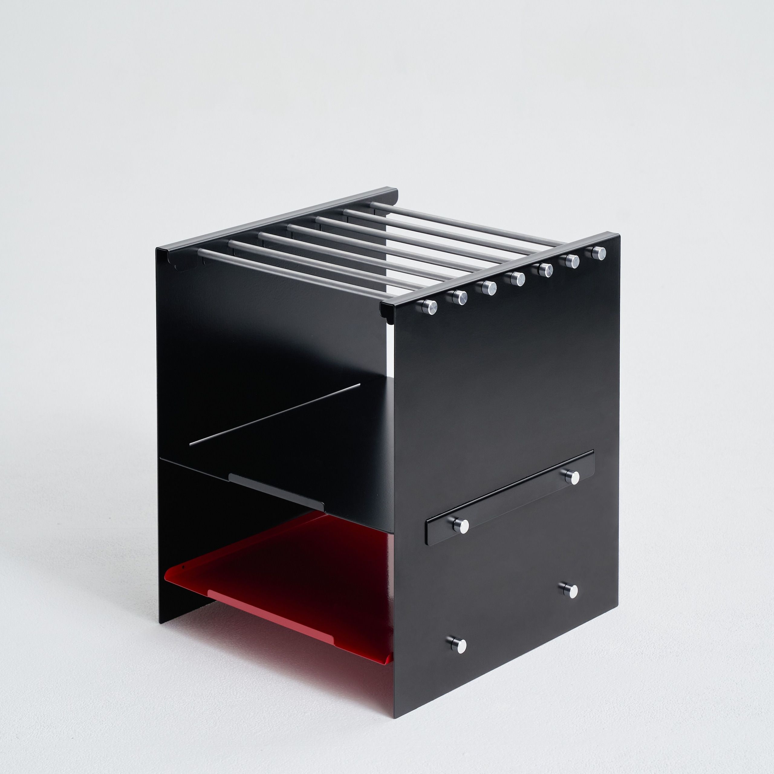 kito. スチール マガジンラック［2色］ レッド ブラック スチール 高さ